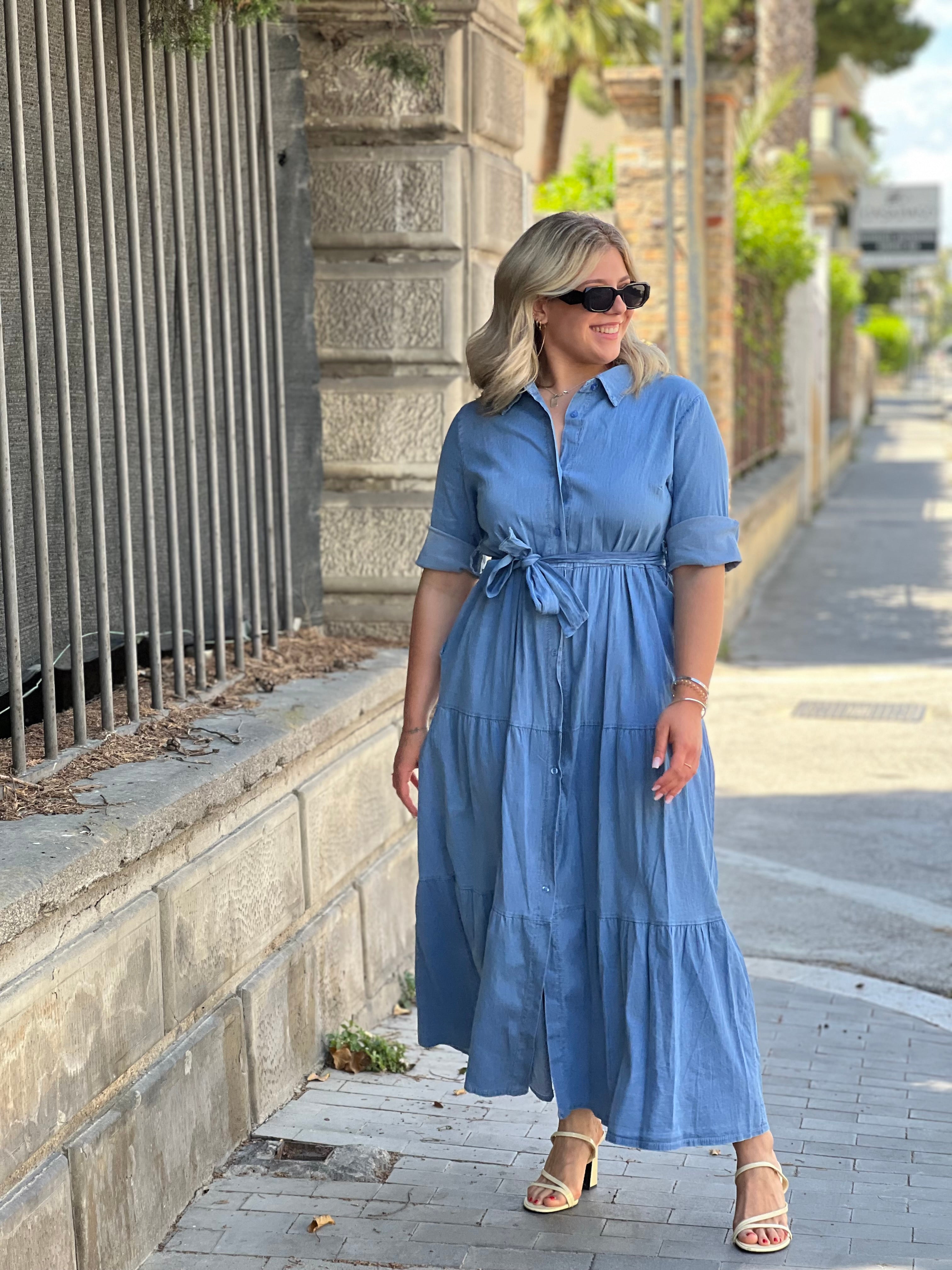 Abito lungo jeans