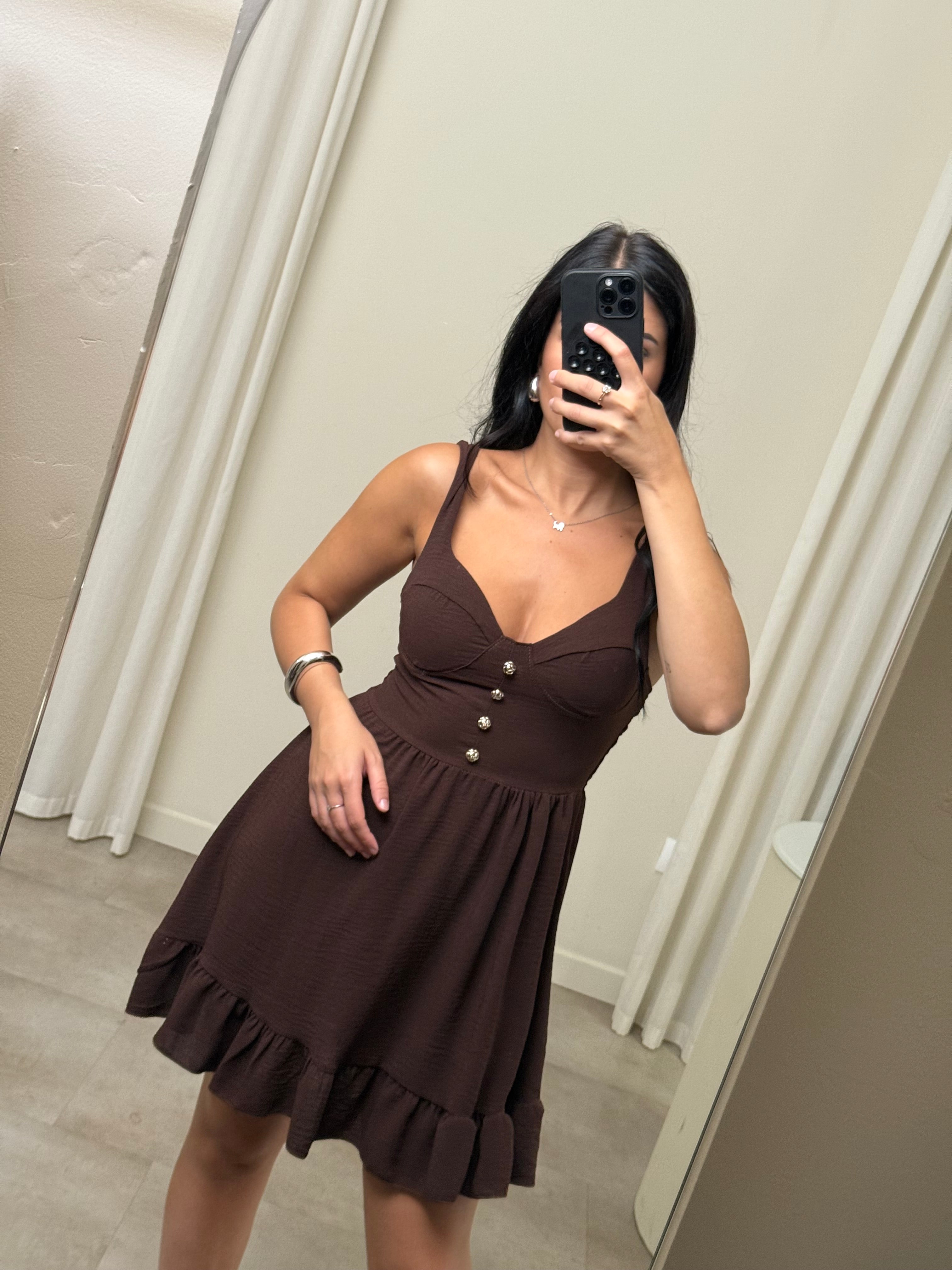 Mini dress coppe