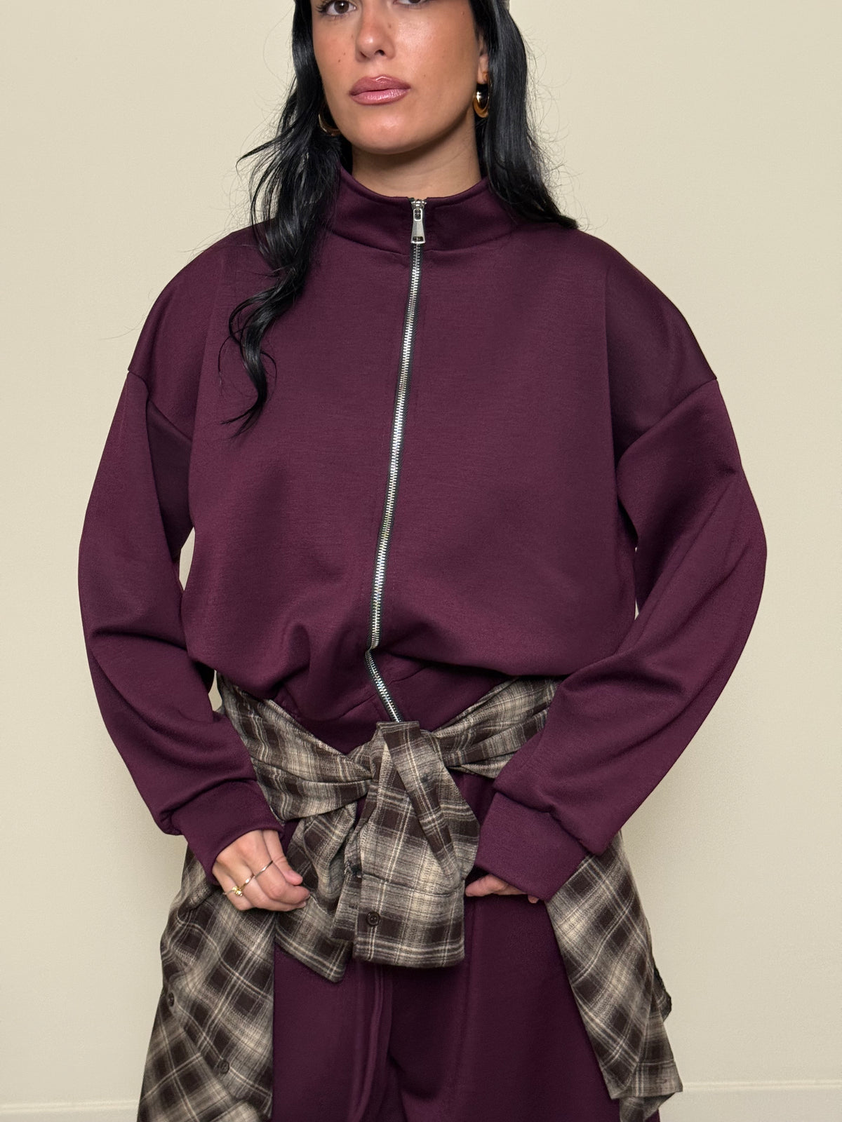 Camicia a quadri cioccolato