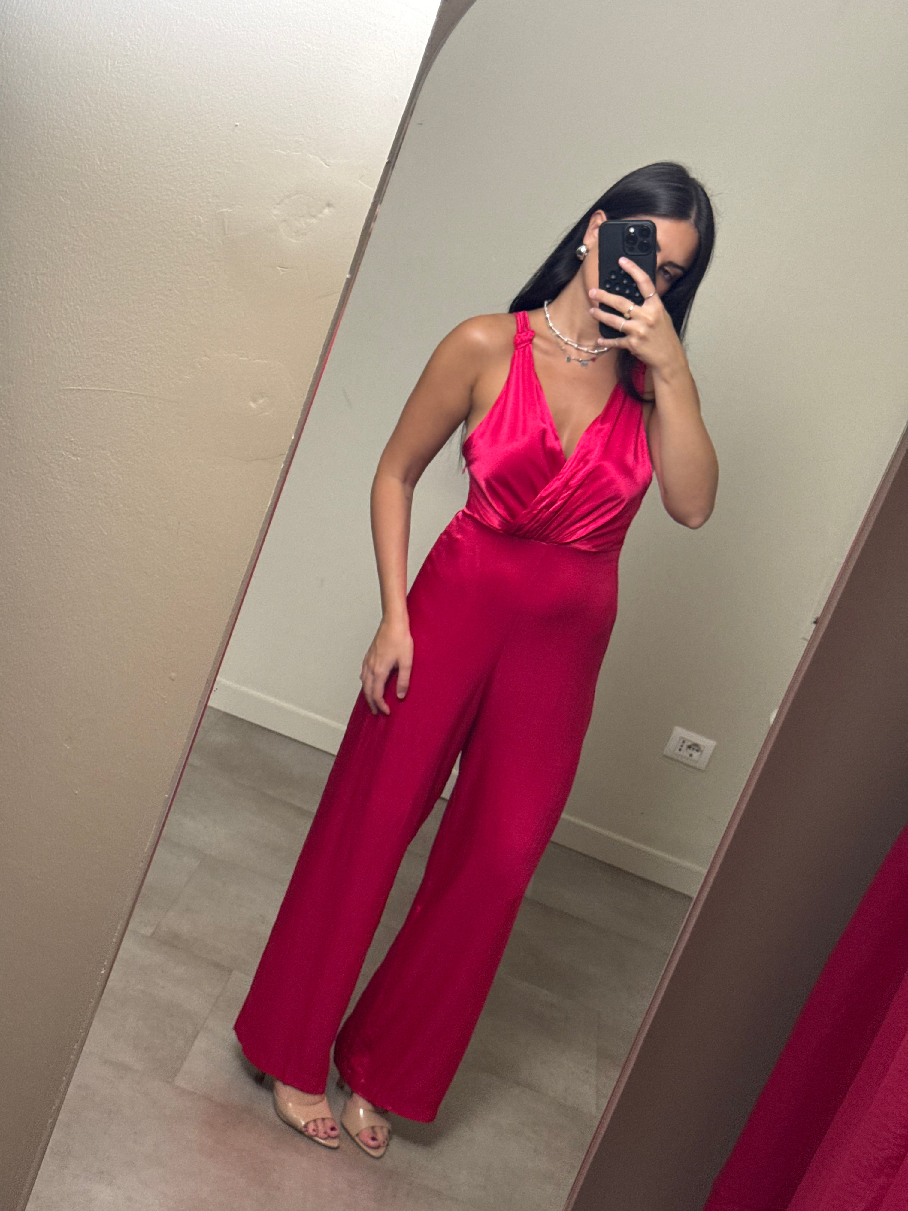 Jumpsuit fucsia Lumina