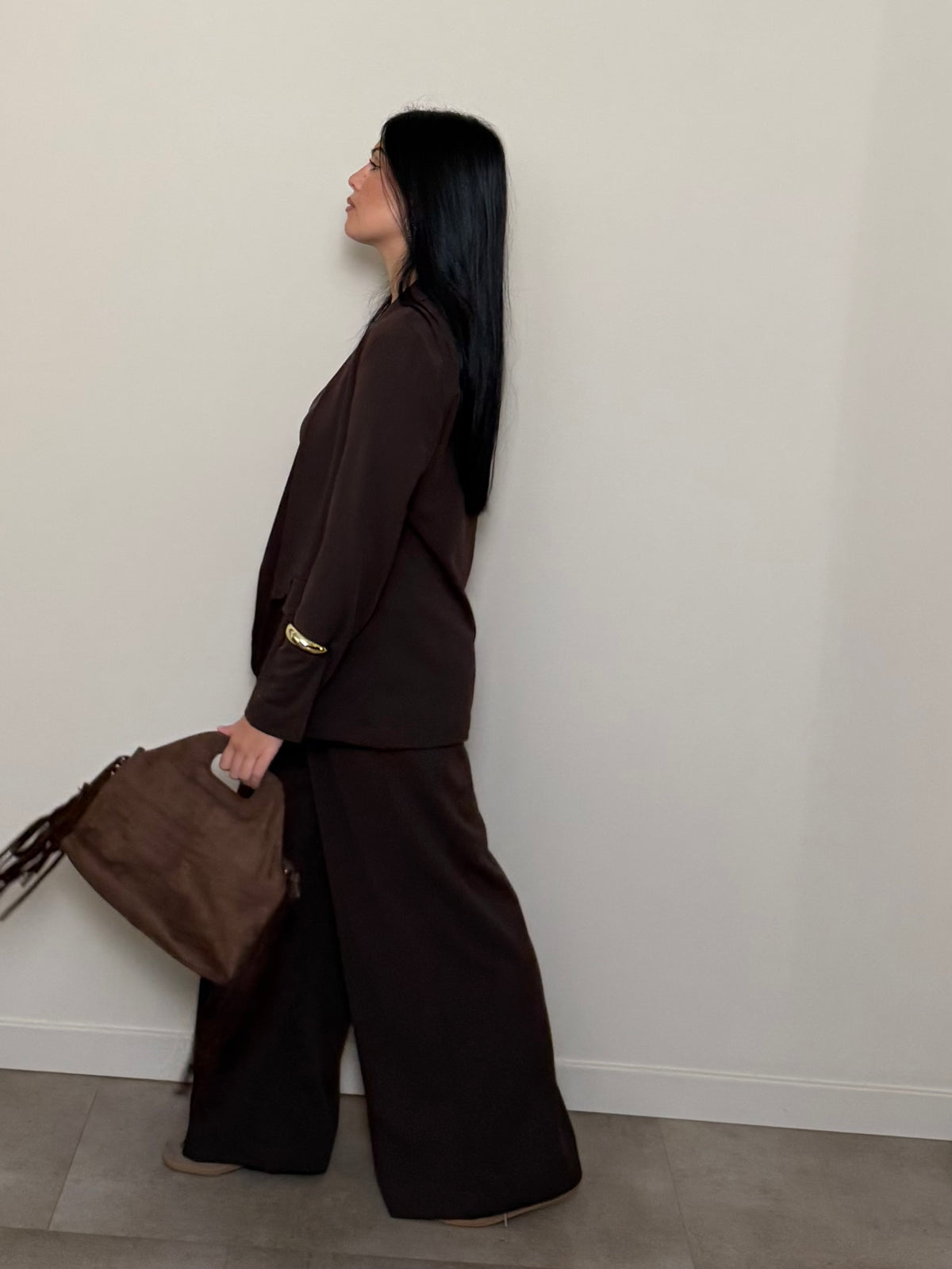 Tailleur basic cioccolato