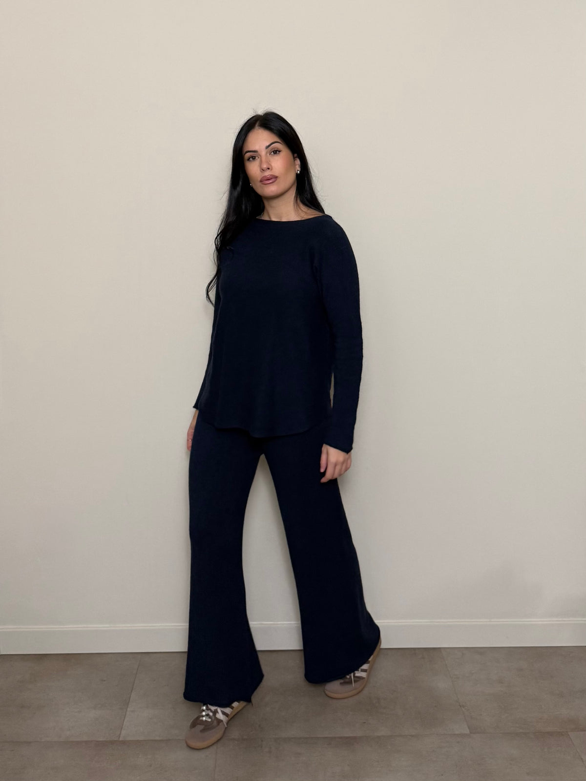 Coordinato tuta basic blu