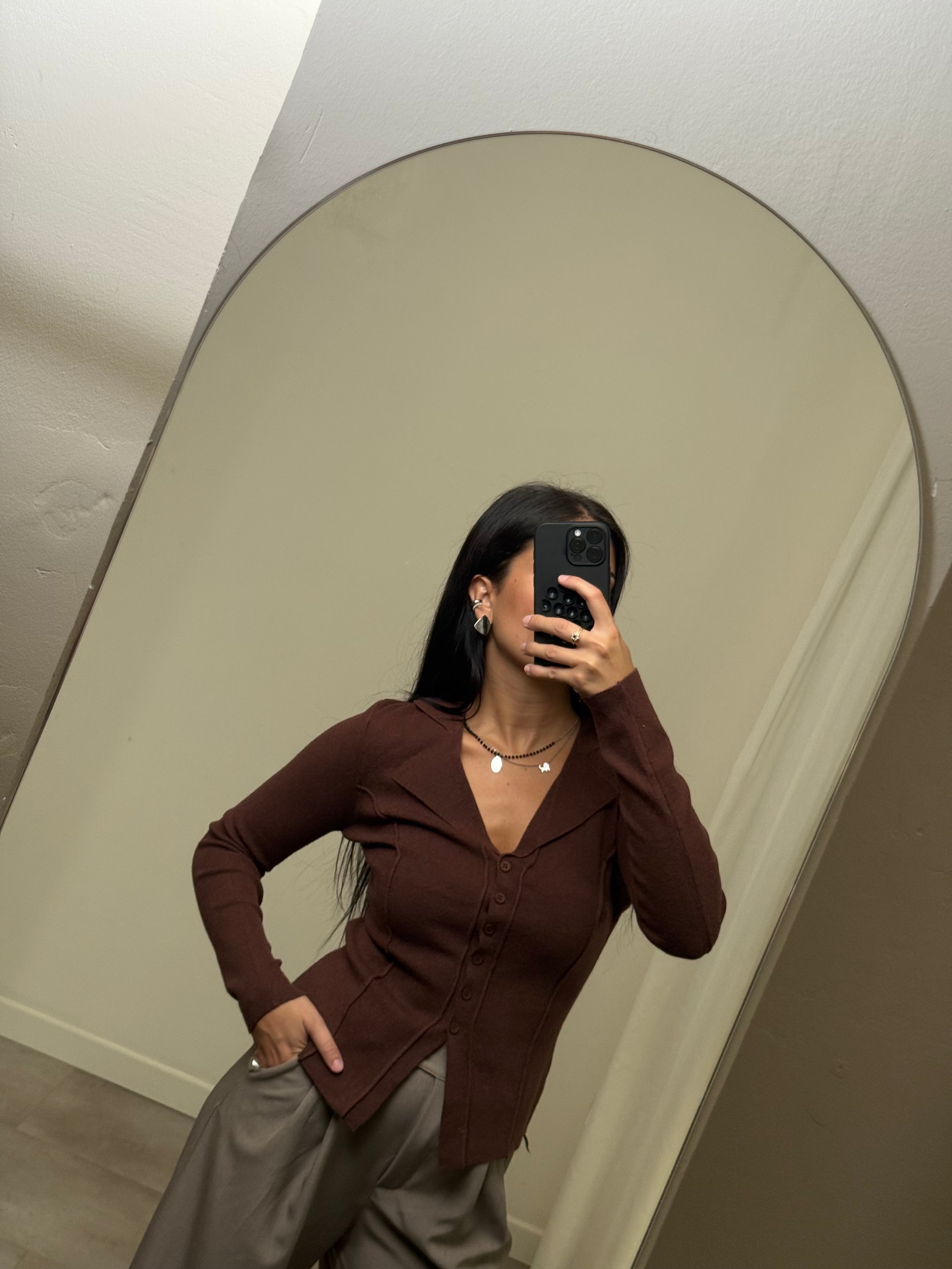 Cardigan bottoni