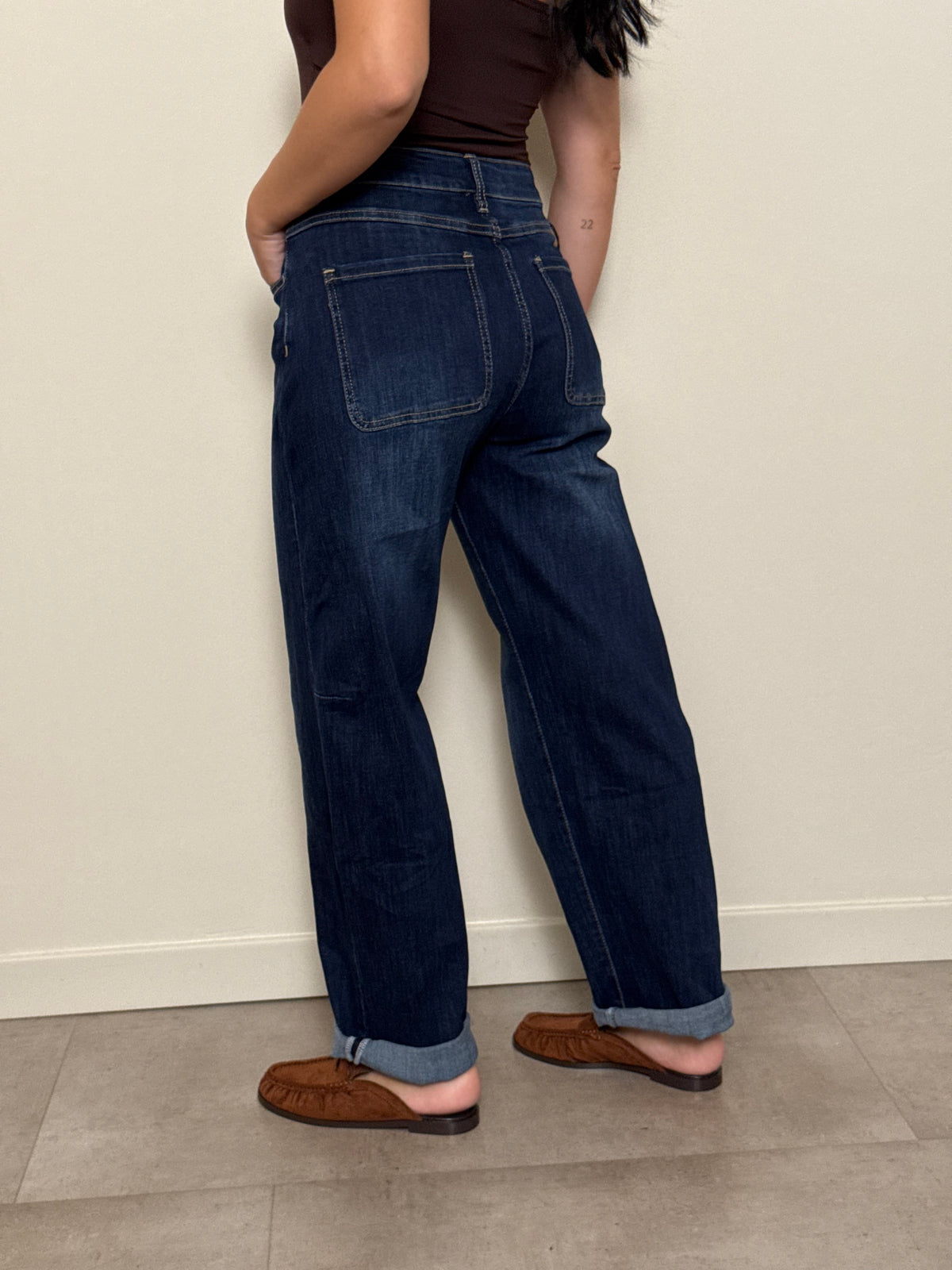 Jeans baggy blu scuro