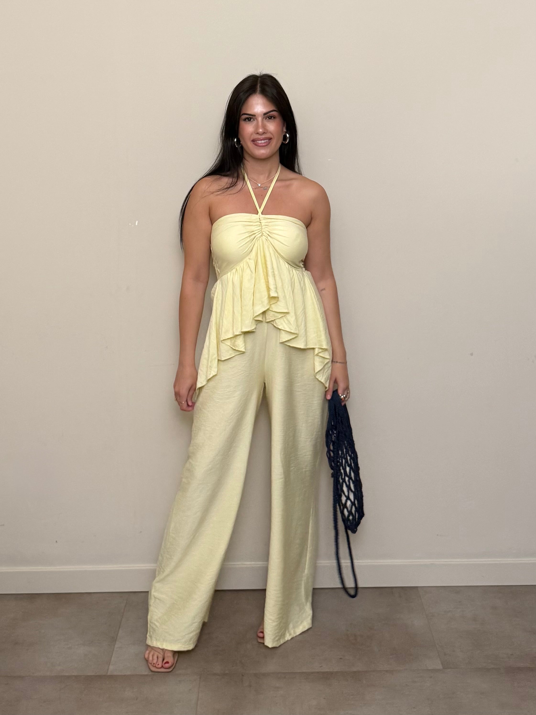 Jumpsuit Miami giallo freddo