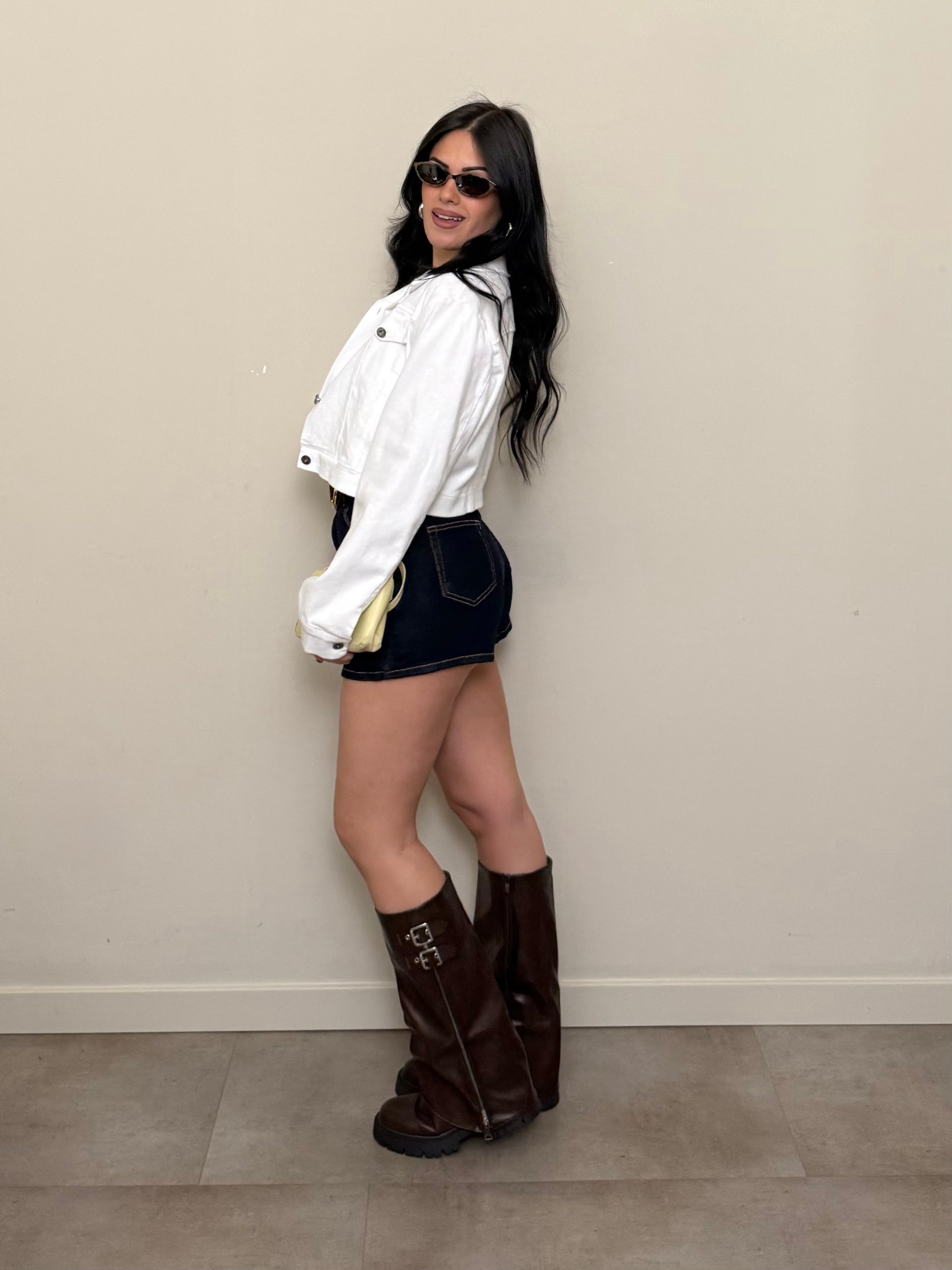 Gonna shorts di jeans