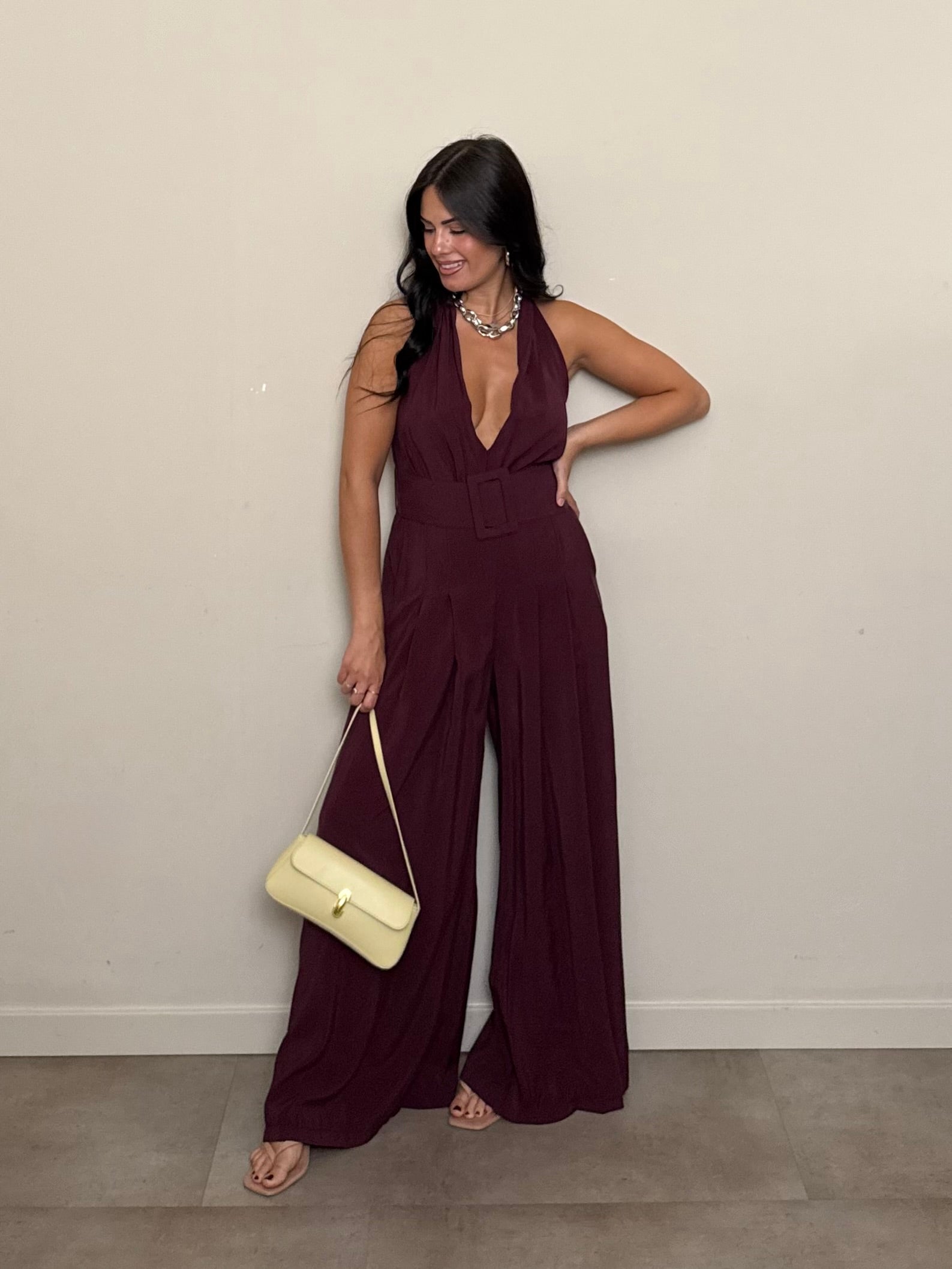 Jumpsuit Eleonora bordeaux
