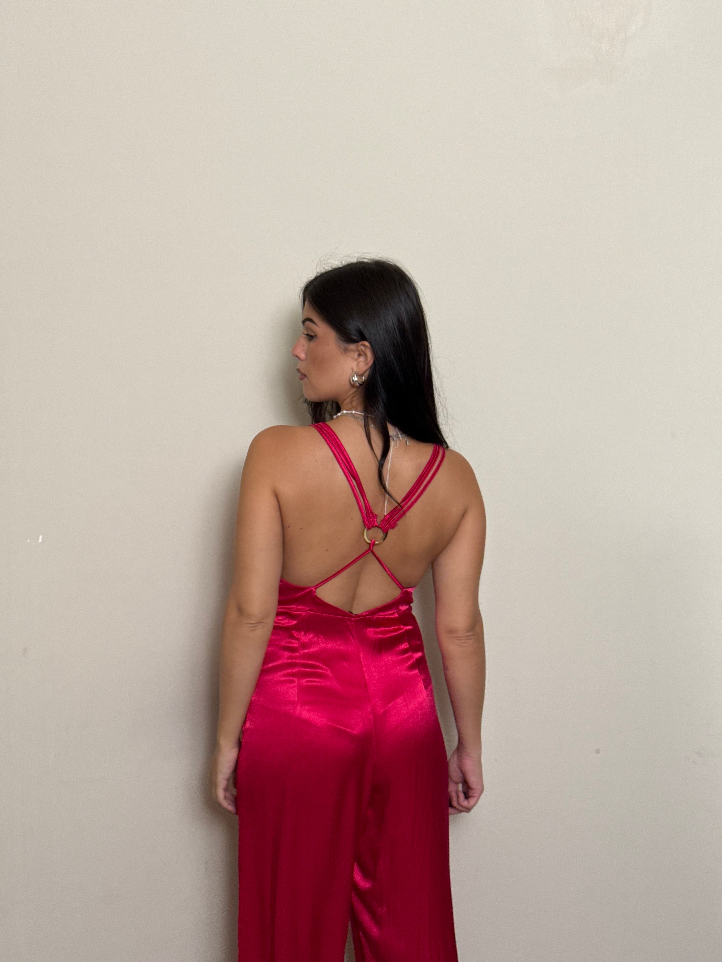 Jumpsuit fucsia Lumina