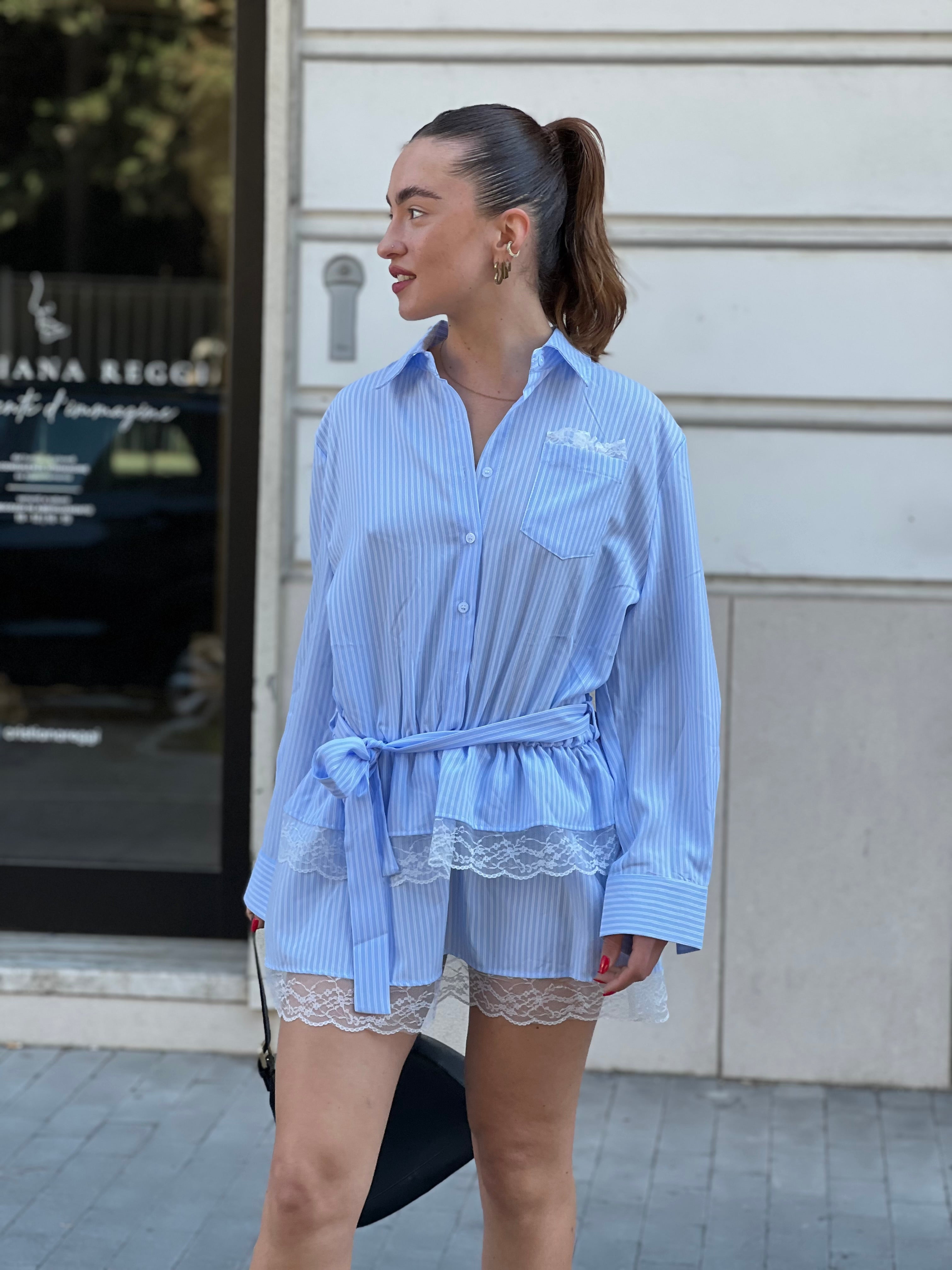 Mini dress righe