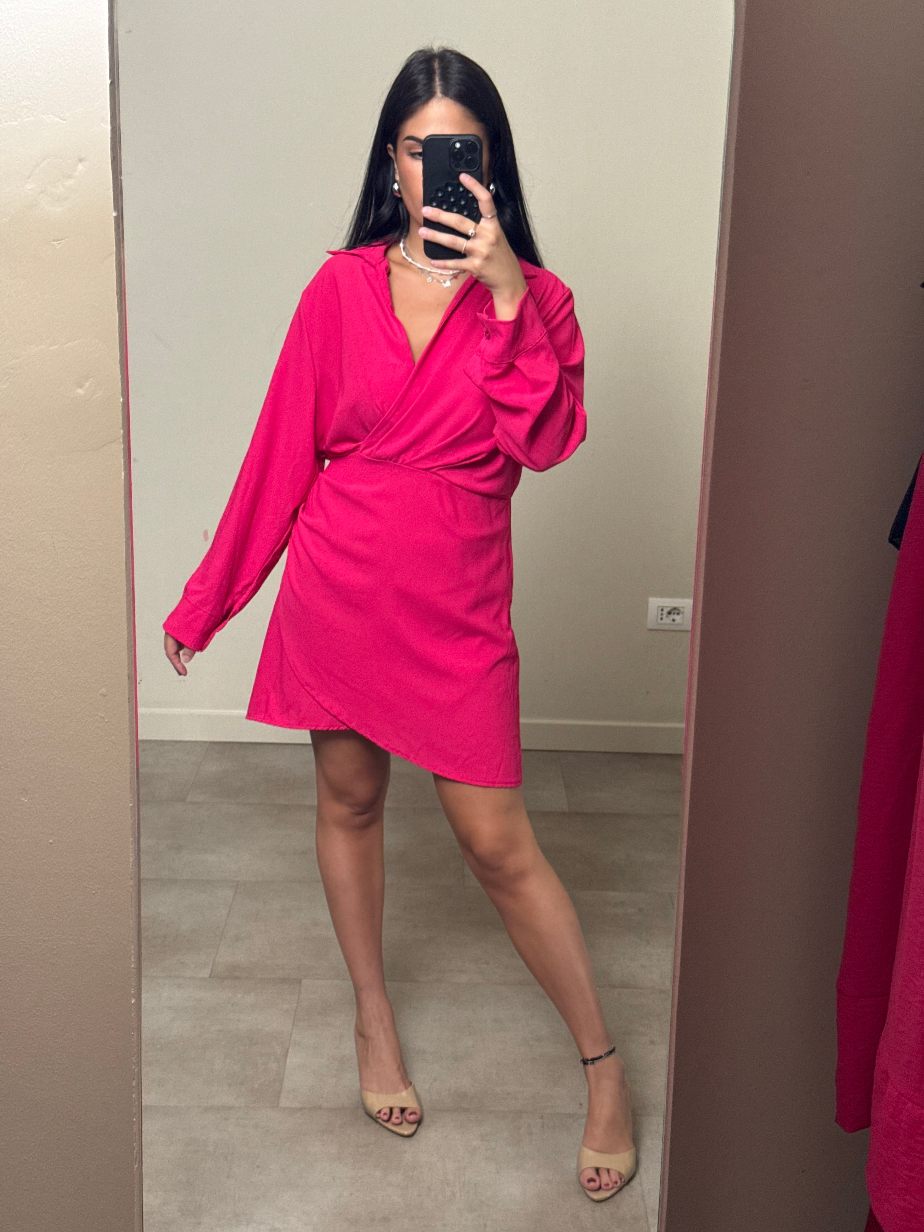 Mini dress fucsia