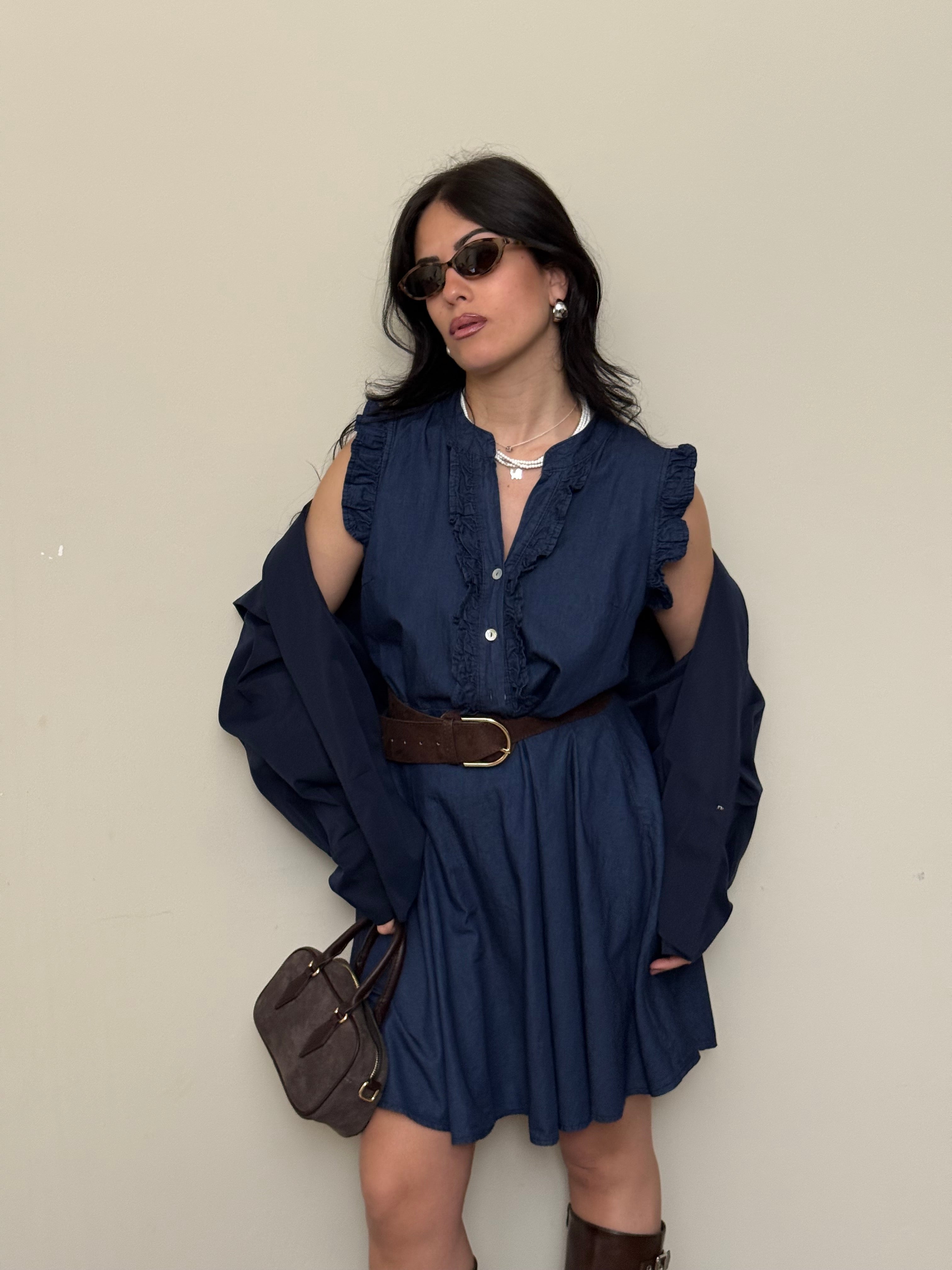 Abito corto di jeans
