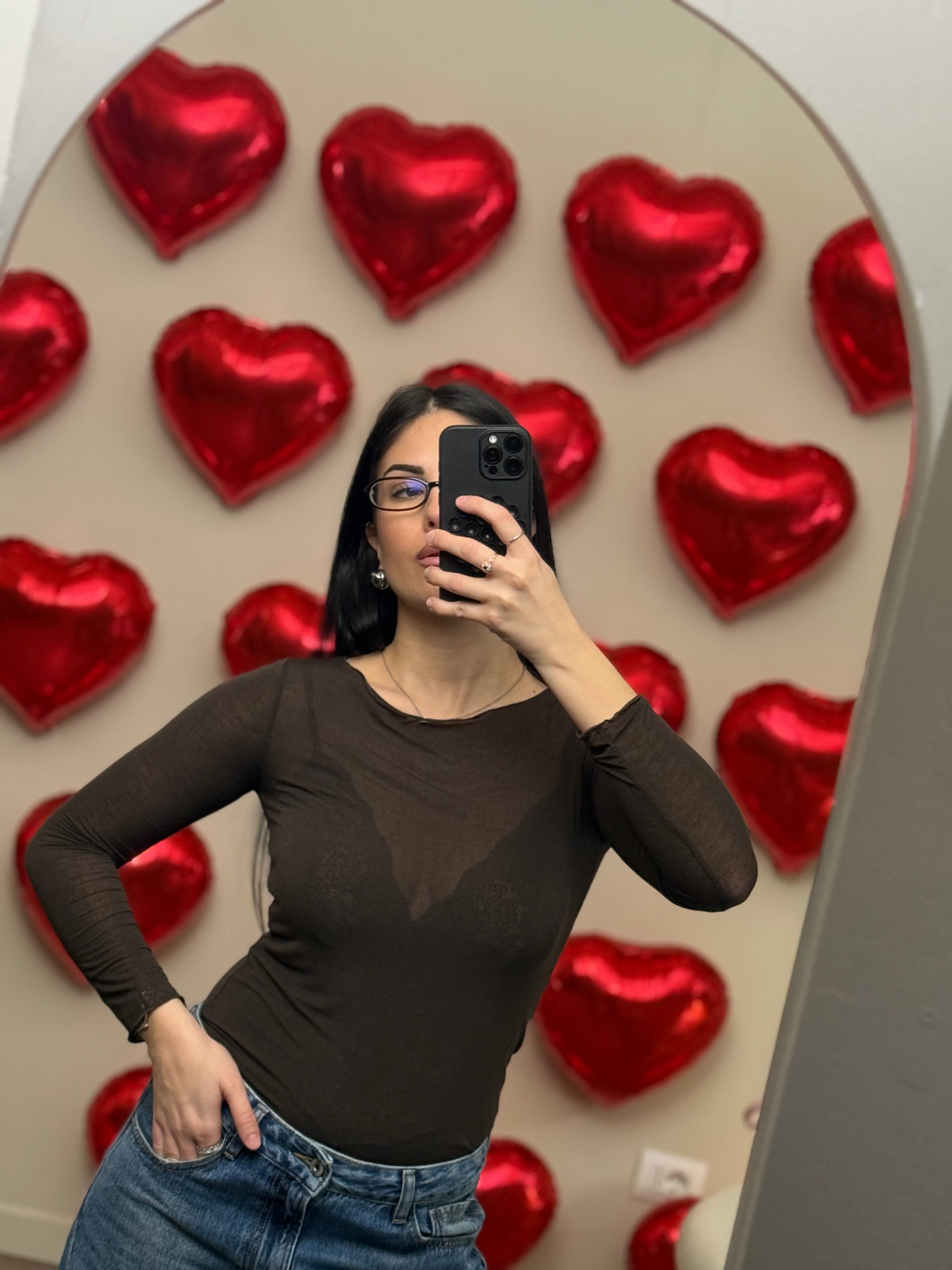 Maglia cashmere girocollo