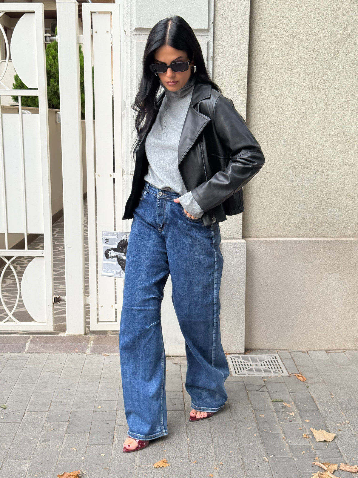 Jeans baggy over