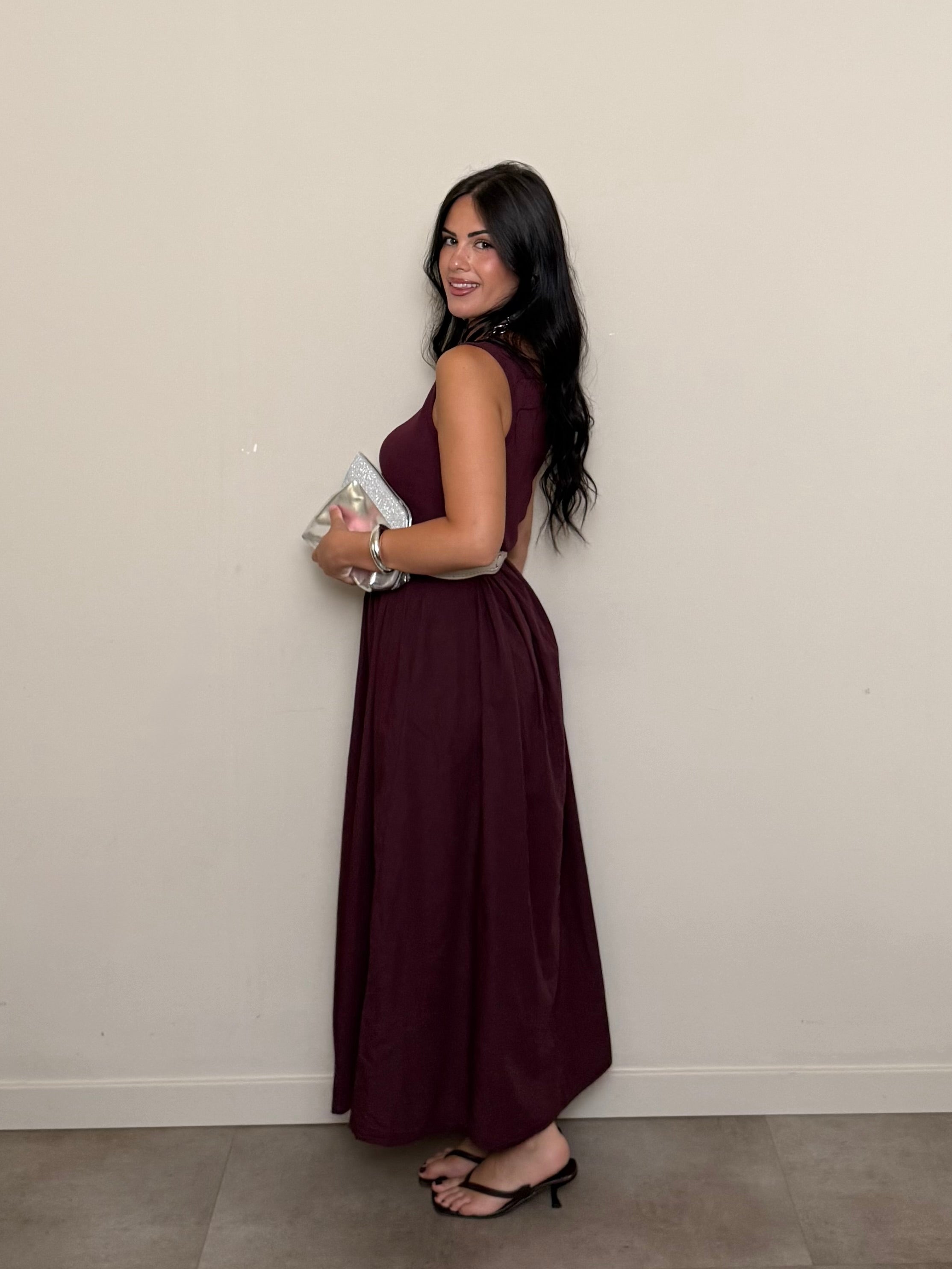 Abito Anna bordeaux