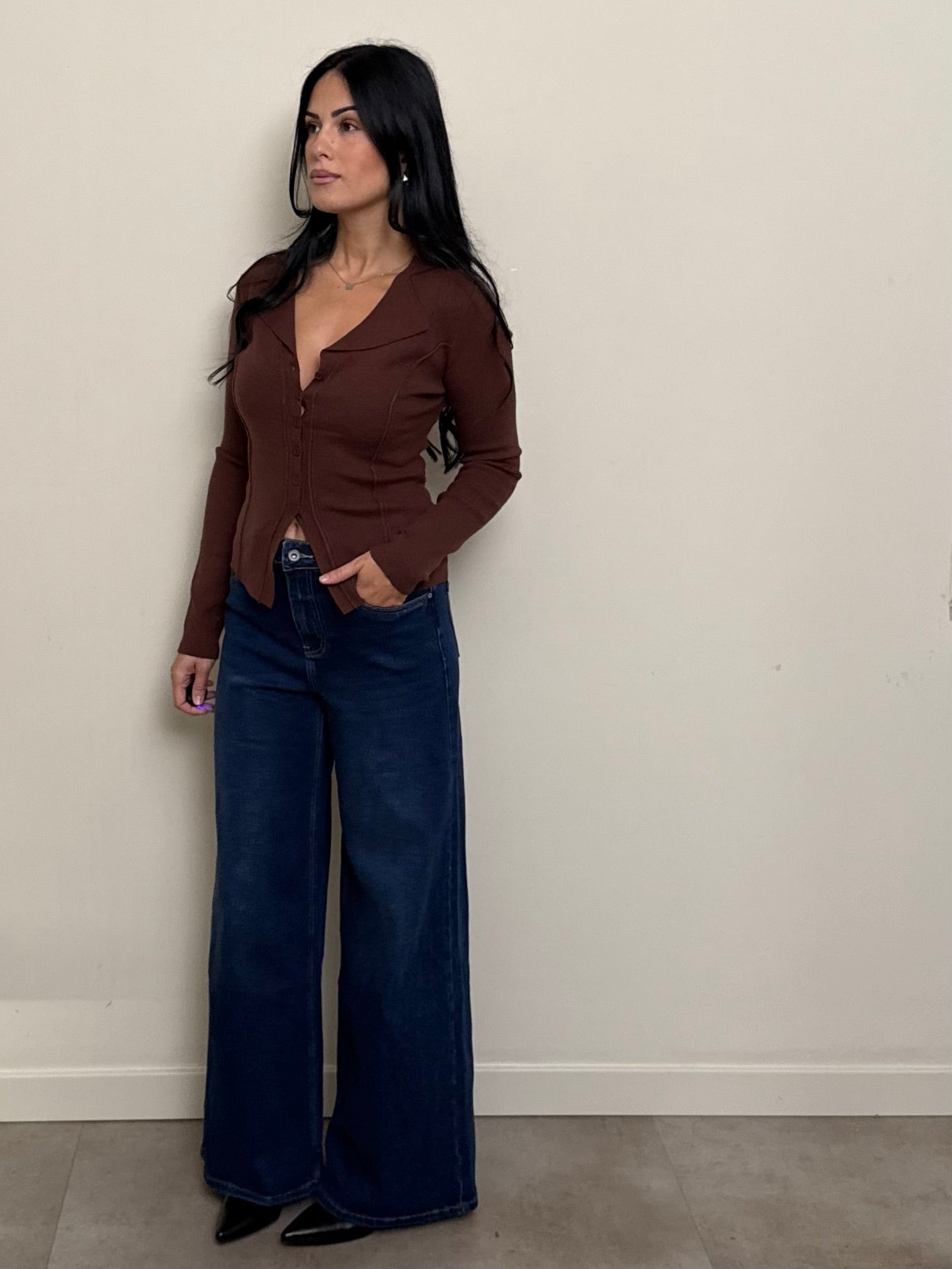 Jeans palazzo elasticizzato