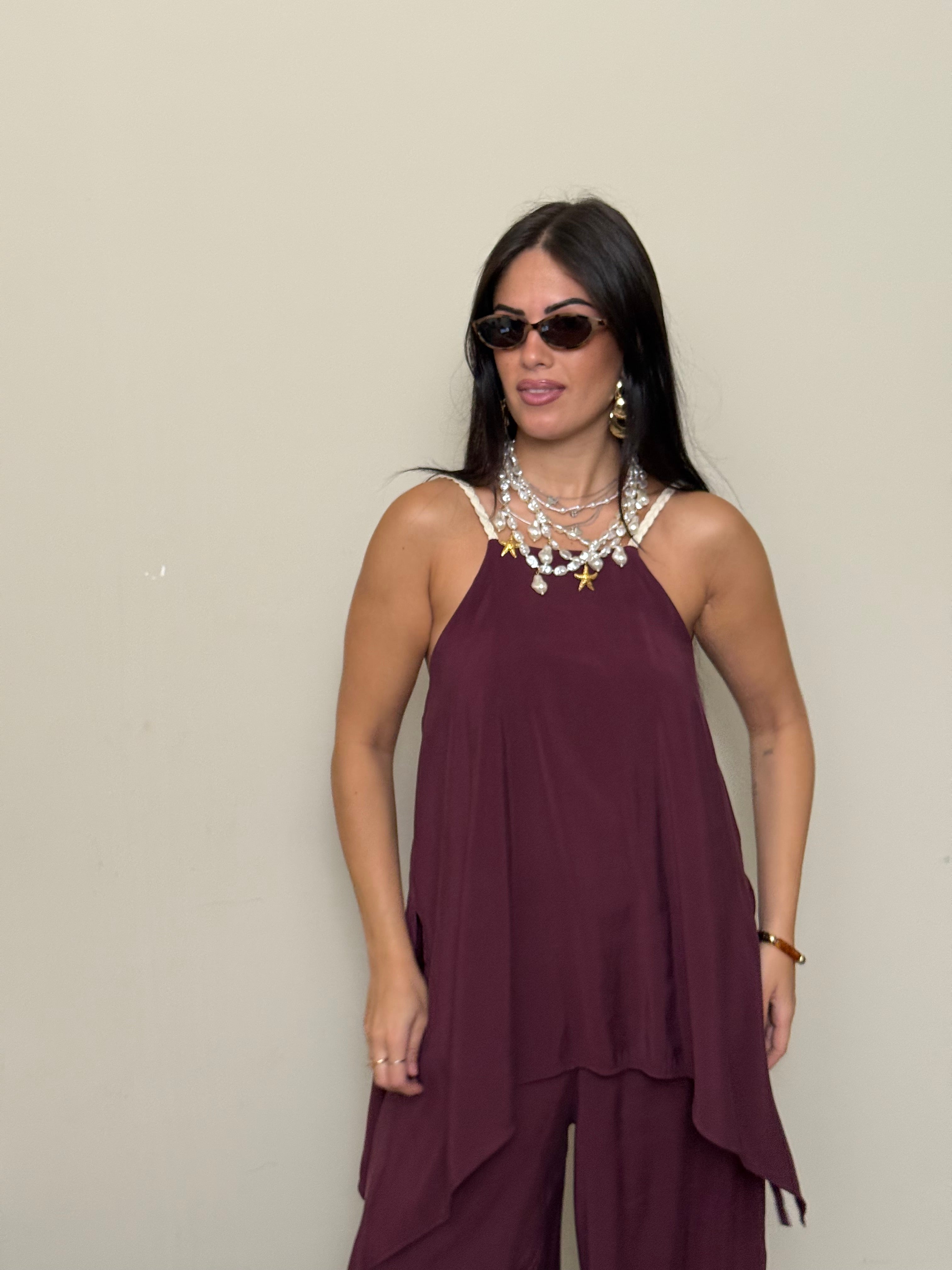Jumpsuit bordeaux