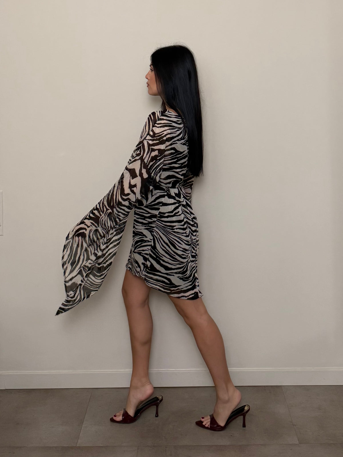 Mini dress Lumina zebrato