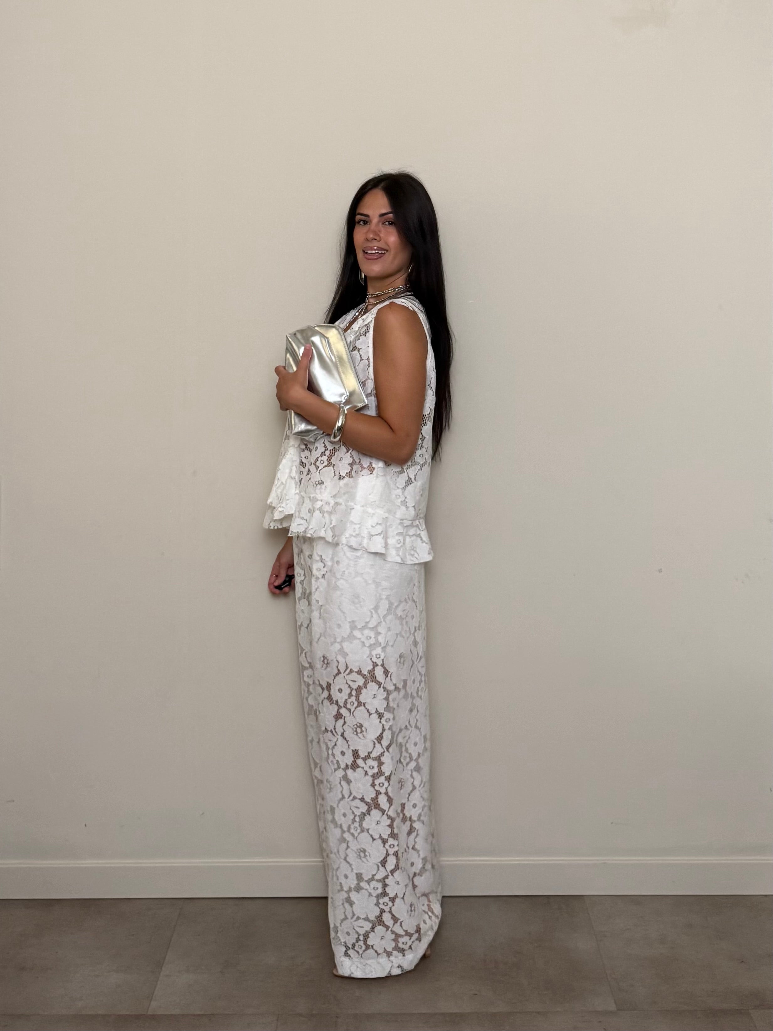 Completo pizzo bianco freddo