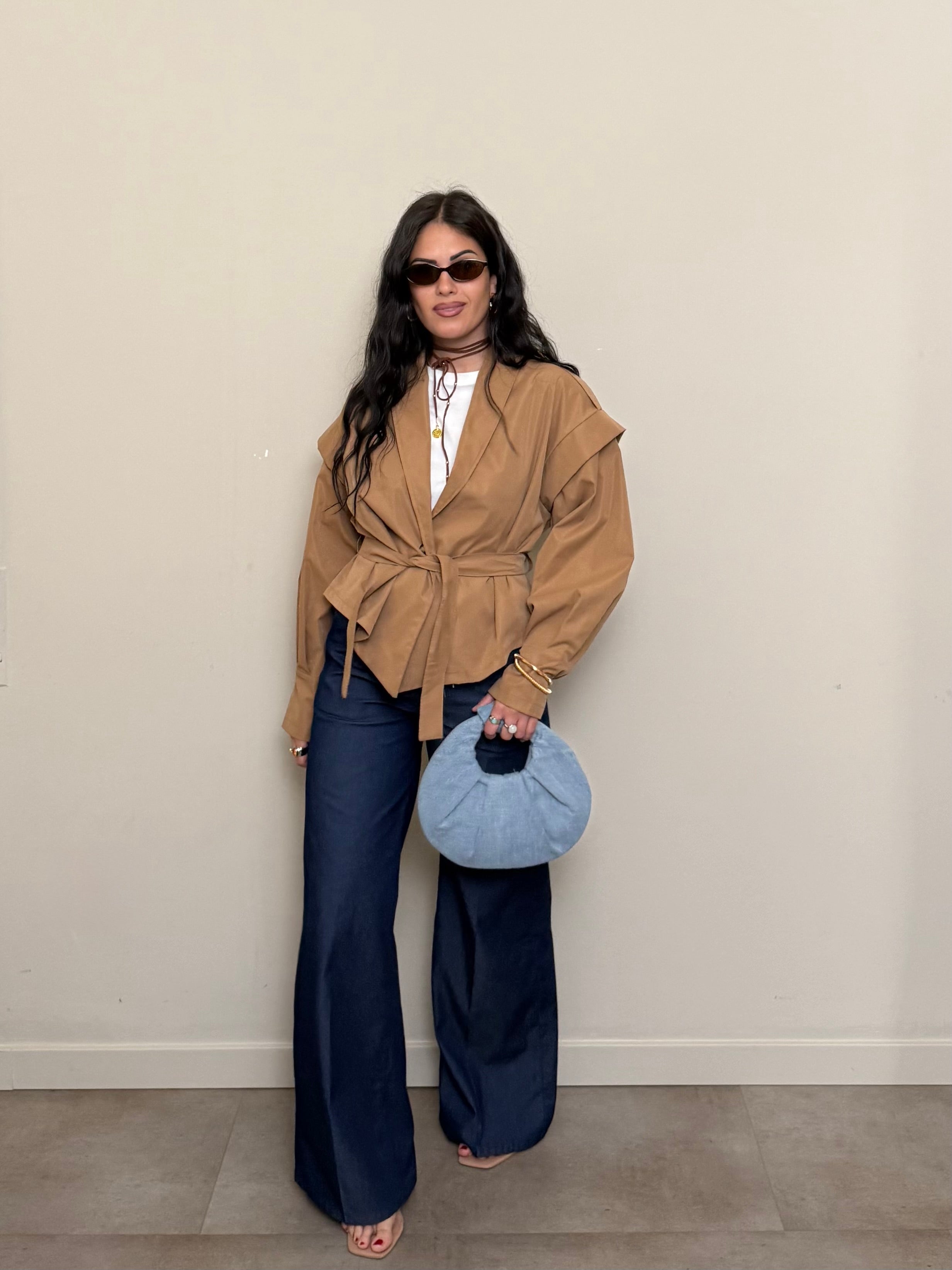 Jeans morbido palazzo