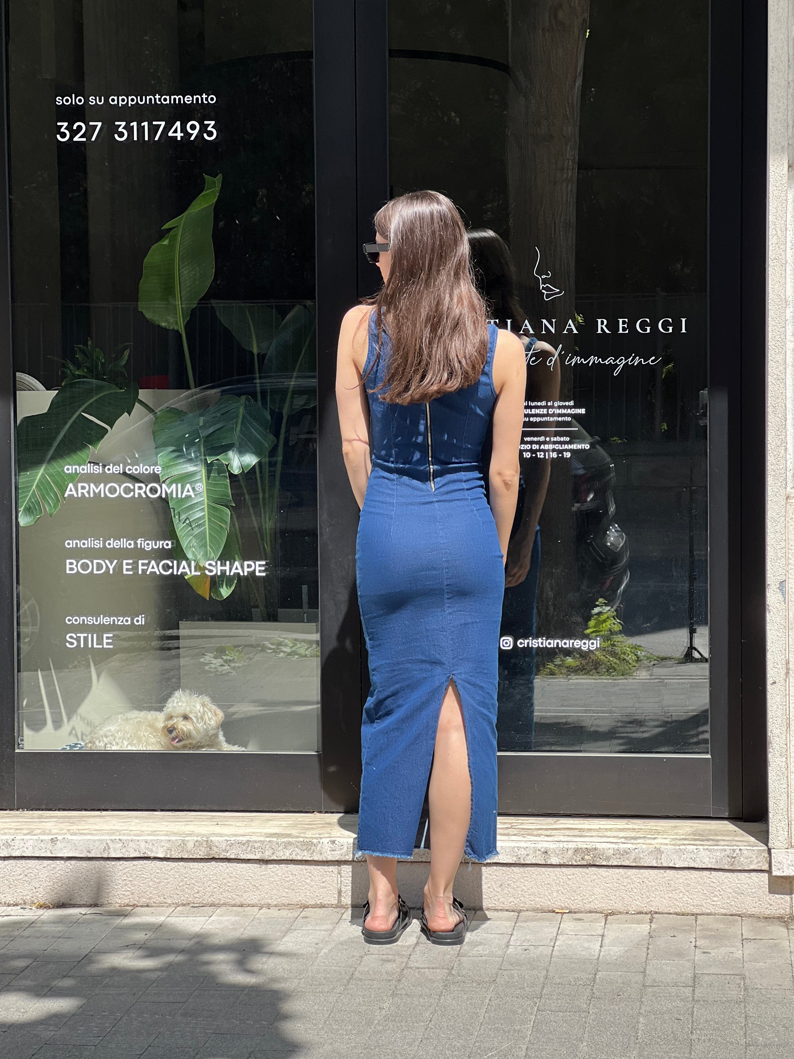 Abito jeans canotta