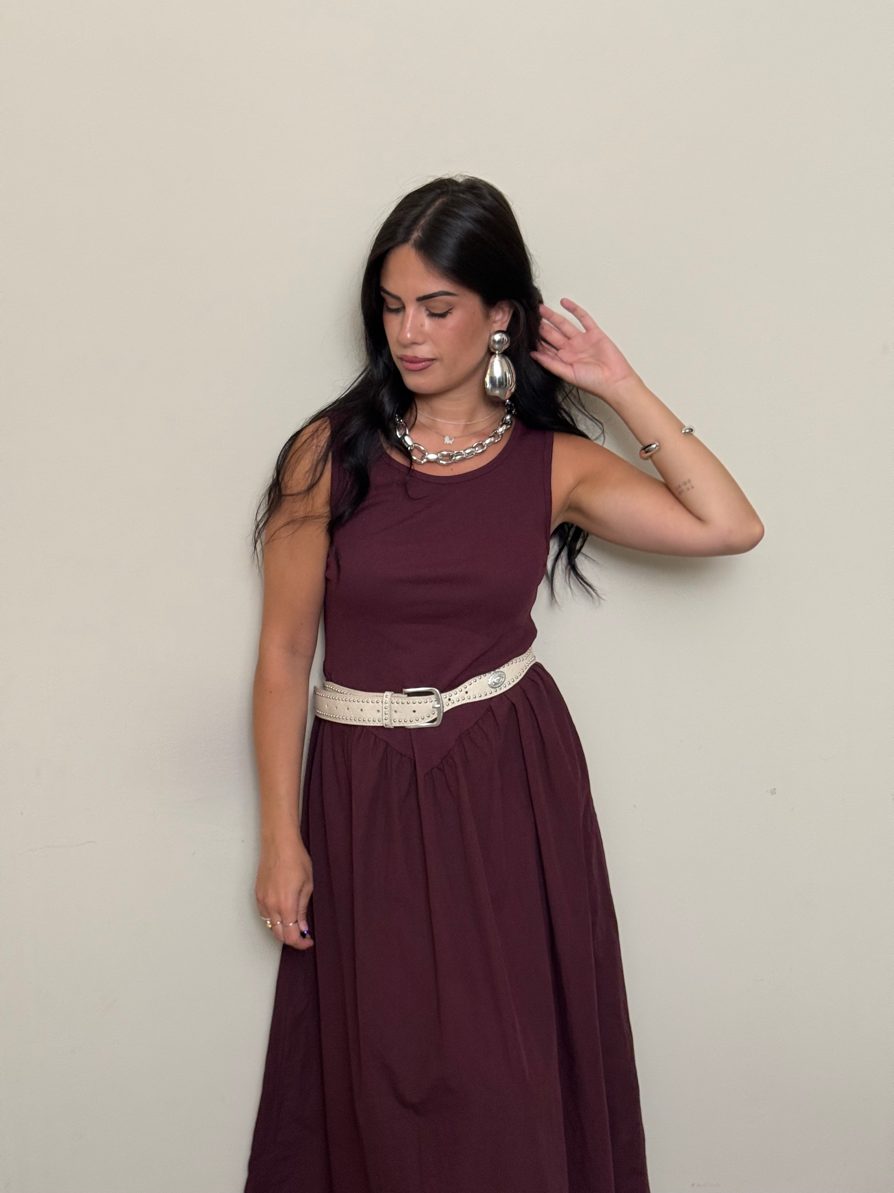 Abito Anna bordeaux
