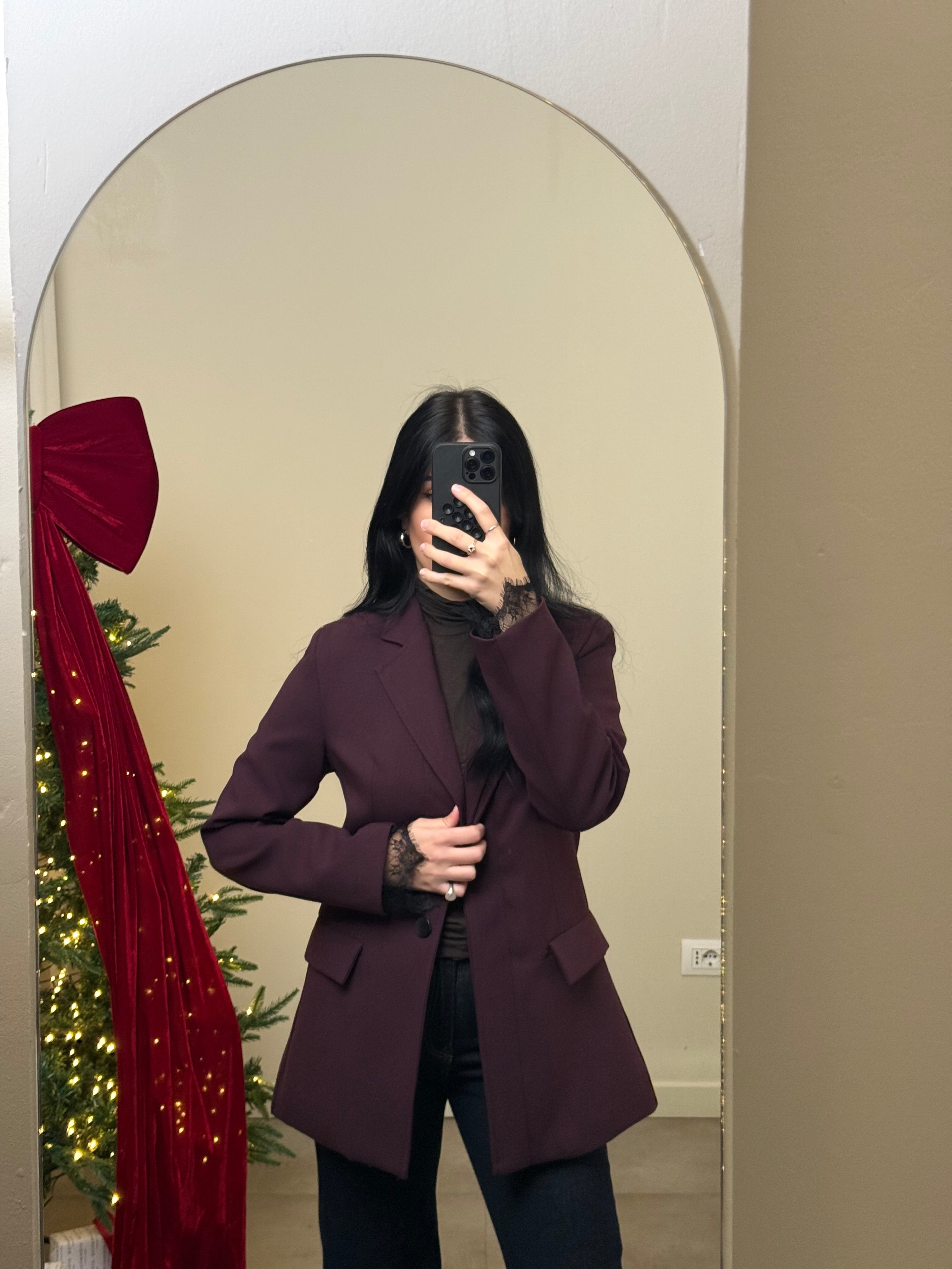 Blazer Lumina dettaglio pizzo