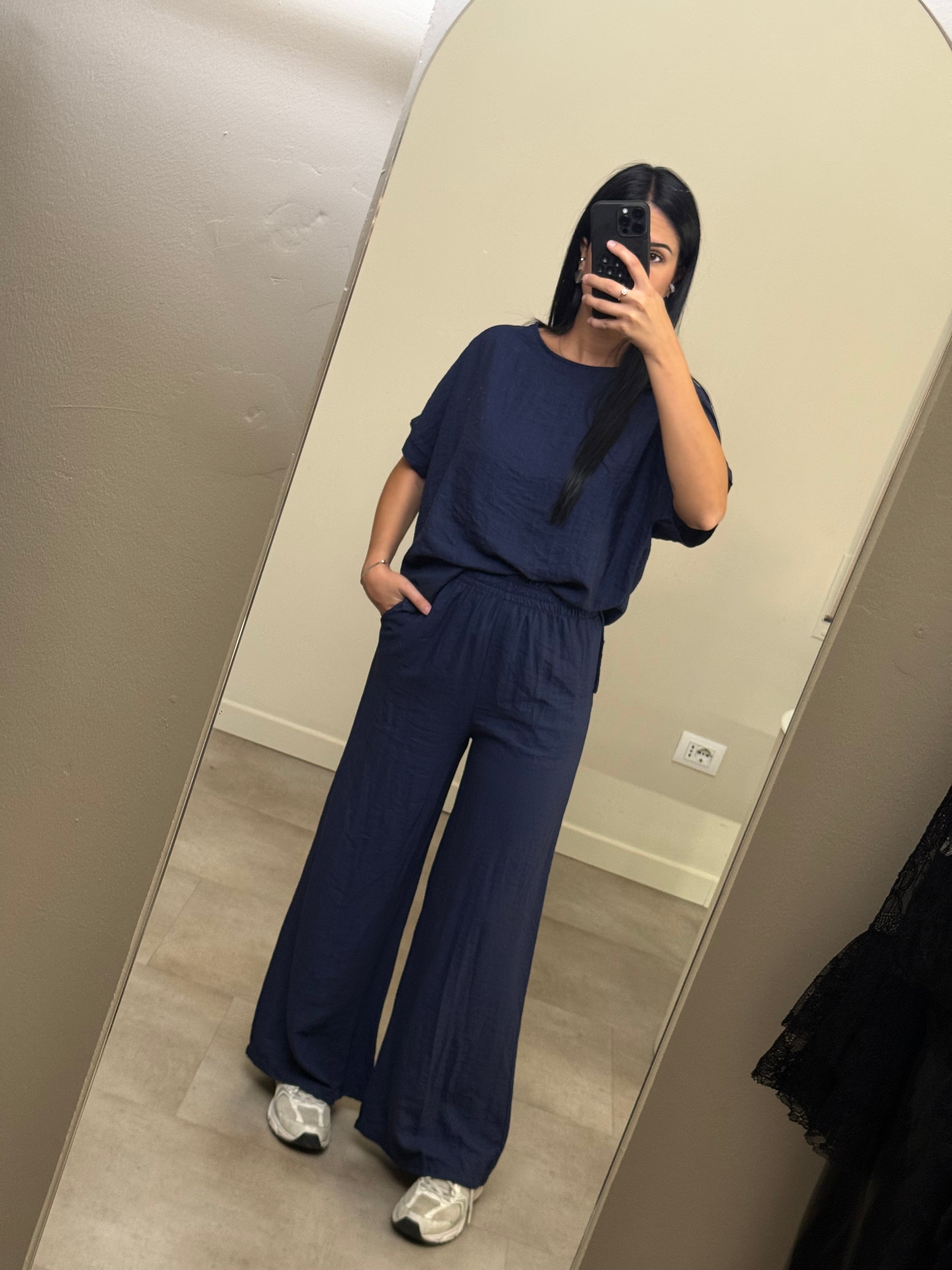 Coordinato tuta blu