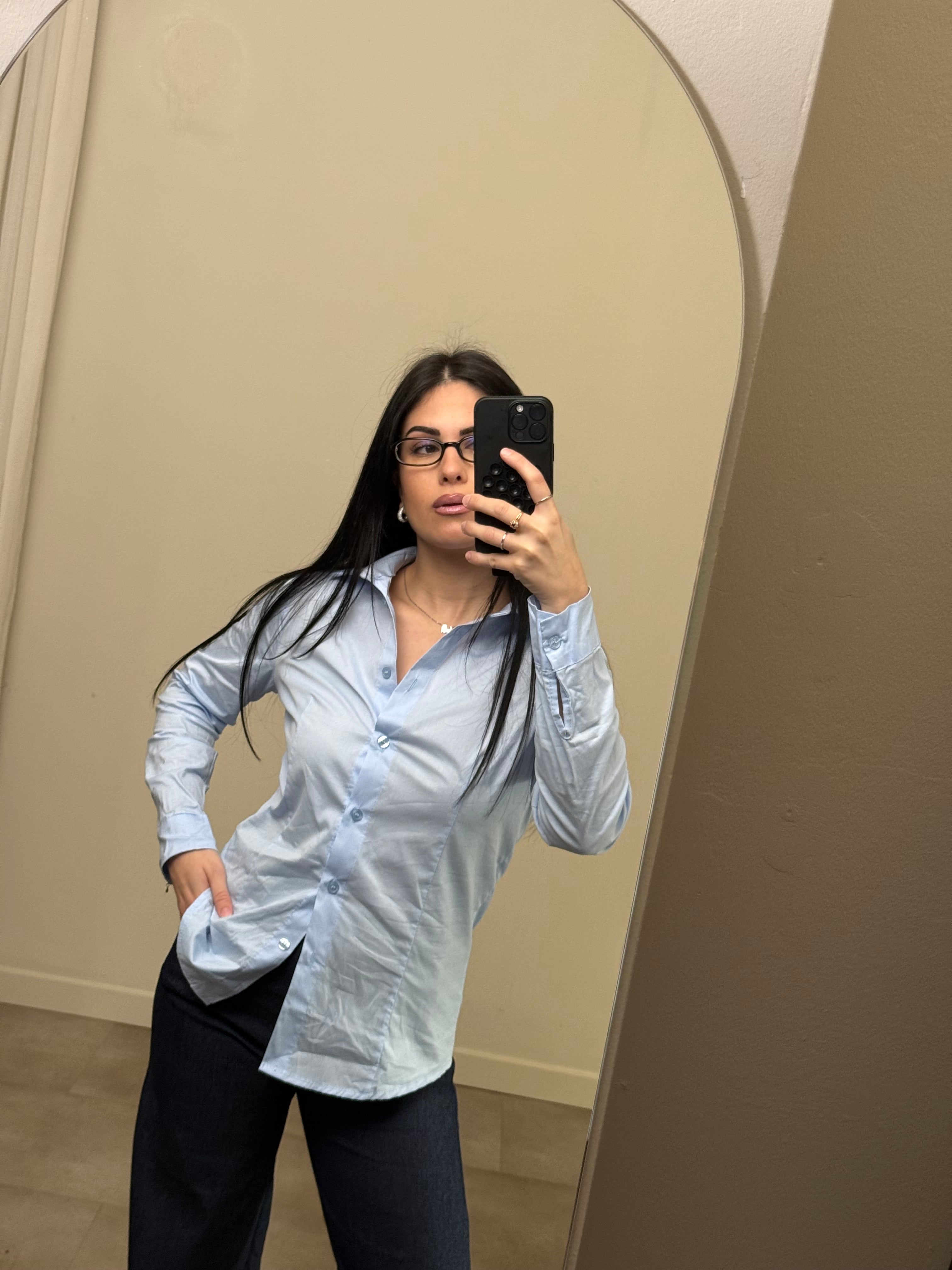 Camicia 100% cotone slim