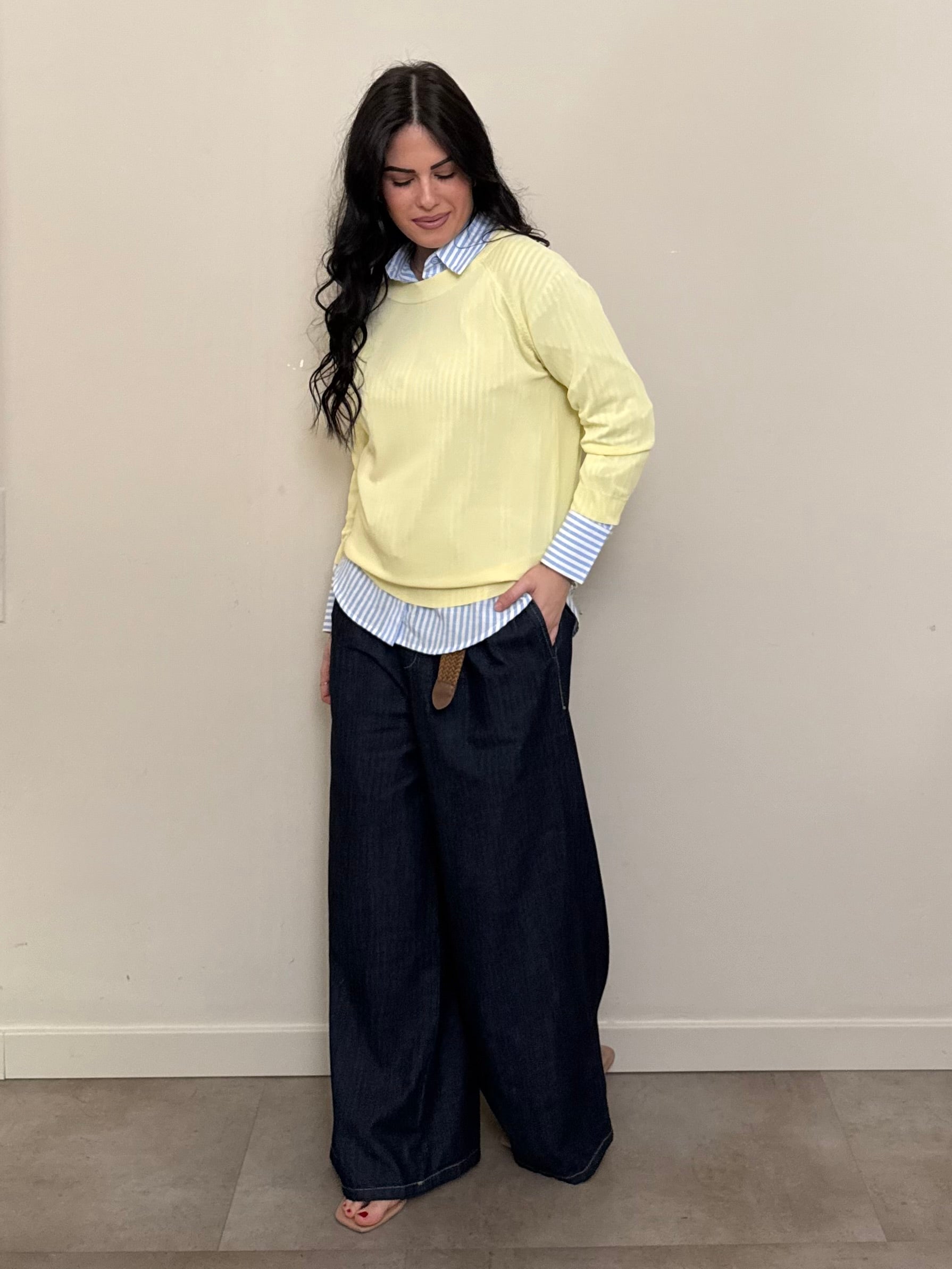 Jeans palazzo morbido