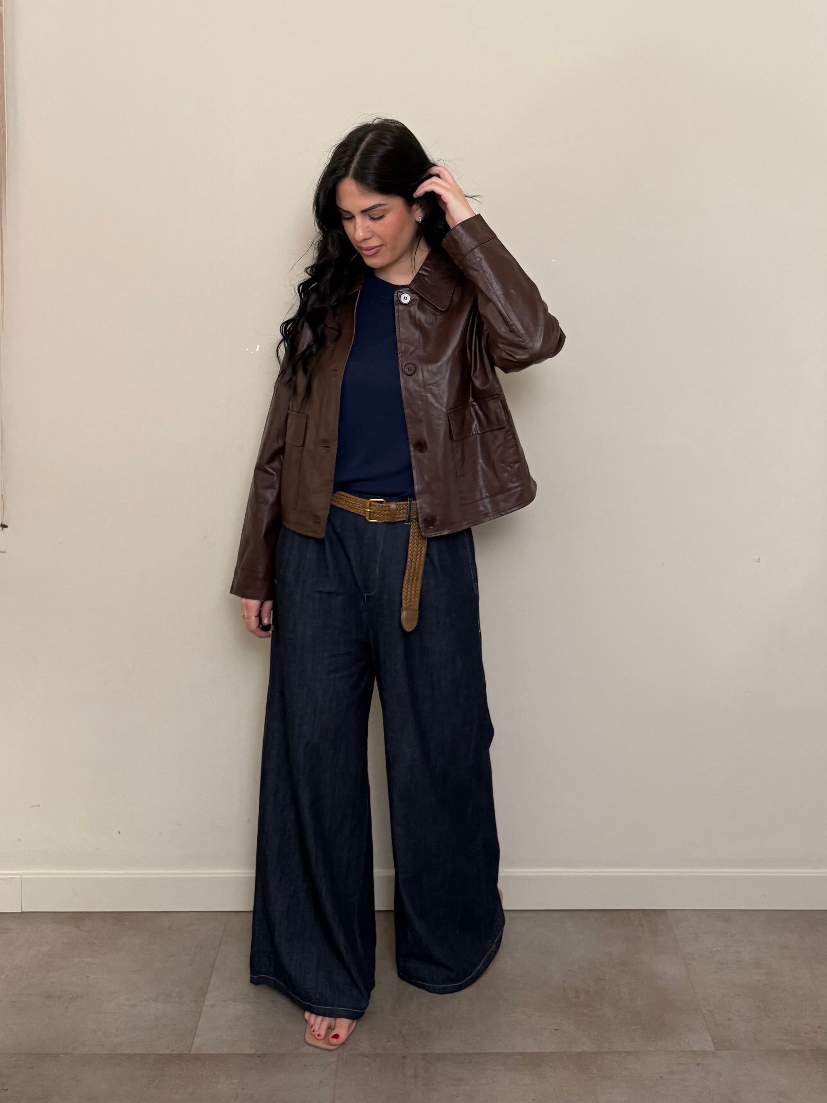 Jeans palazzo morbido