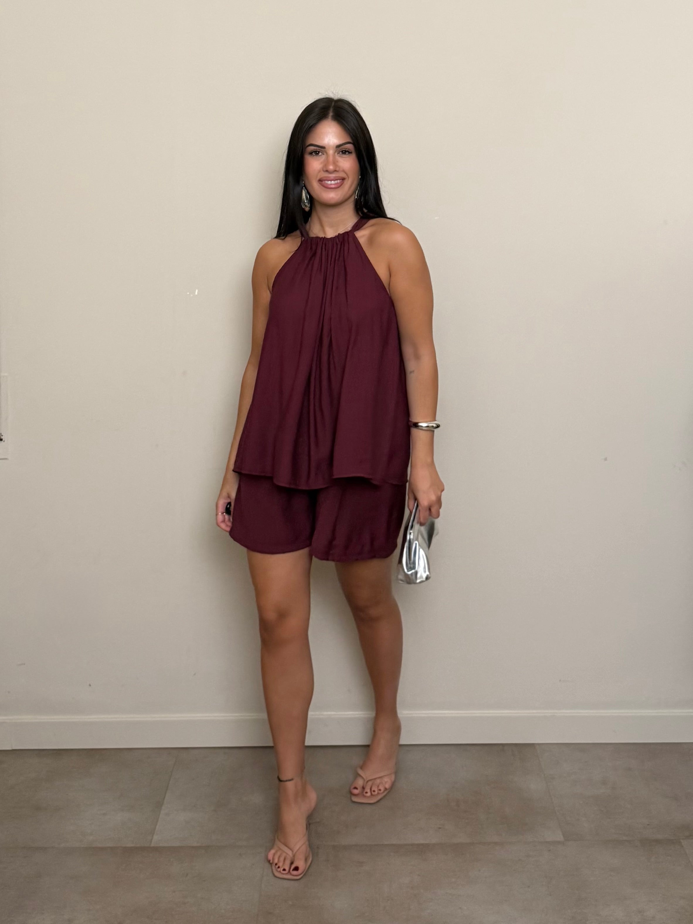 Coordinato Melany bordeaux