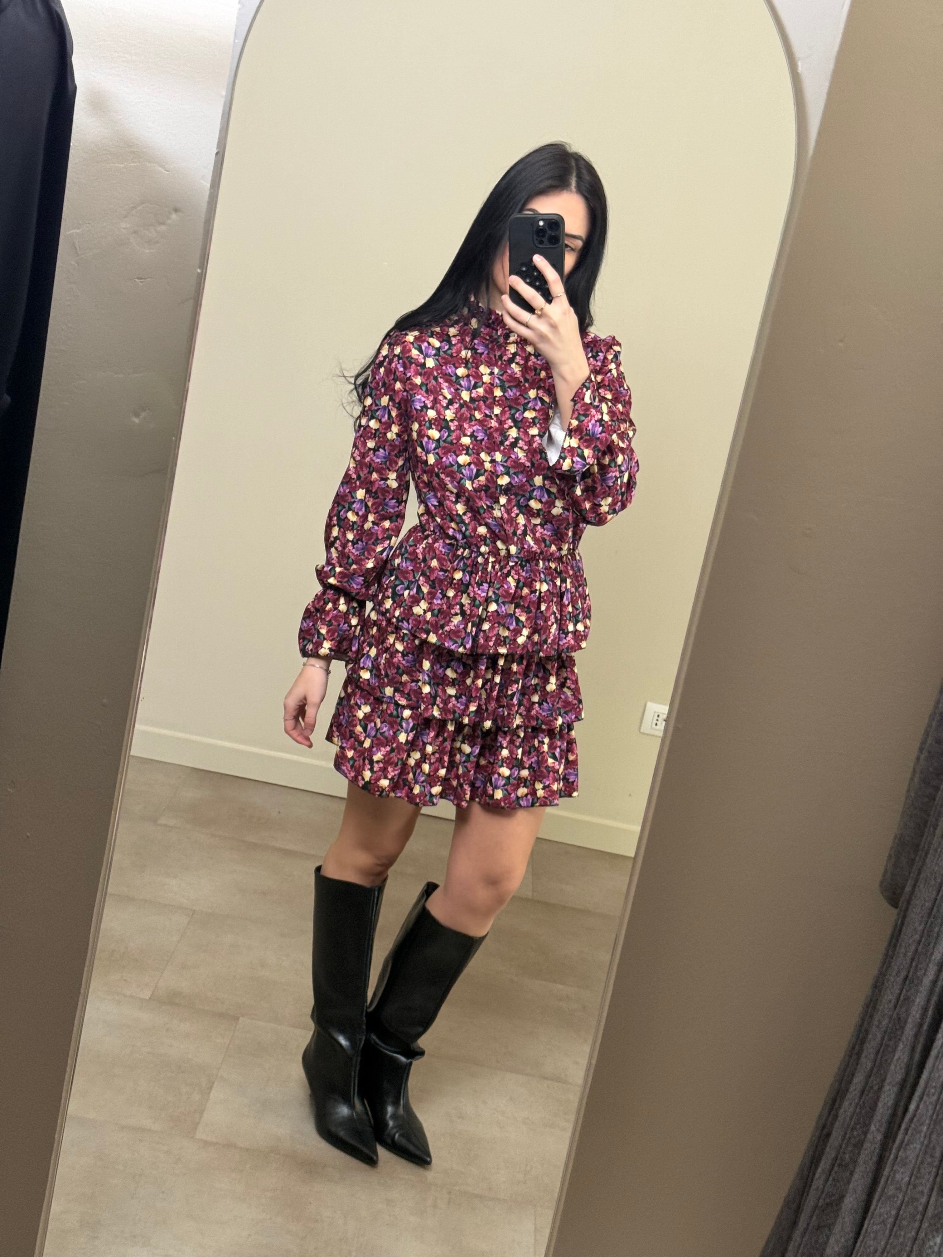 Mini dress a fiori