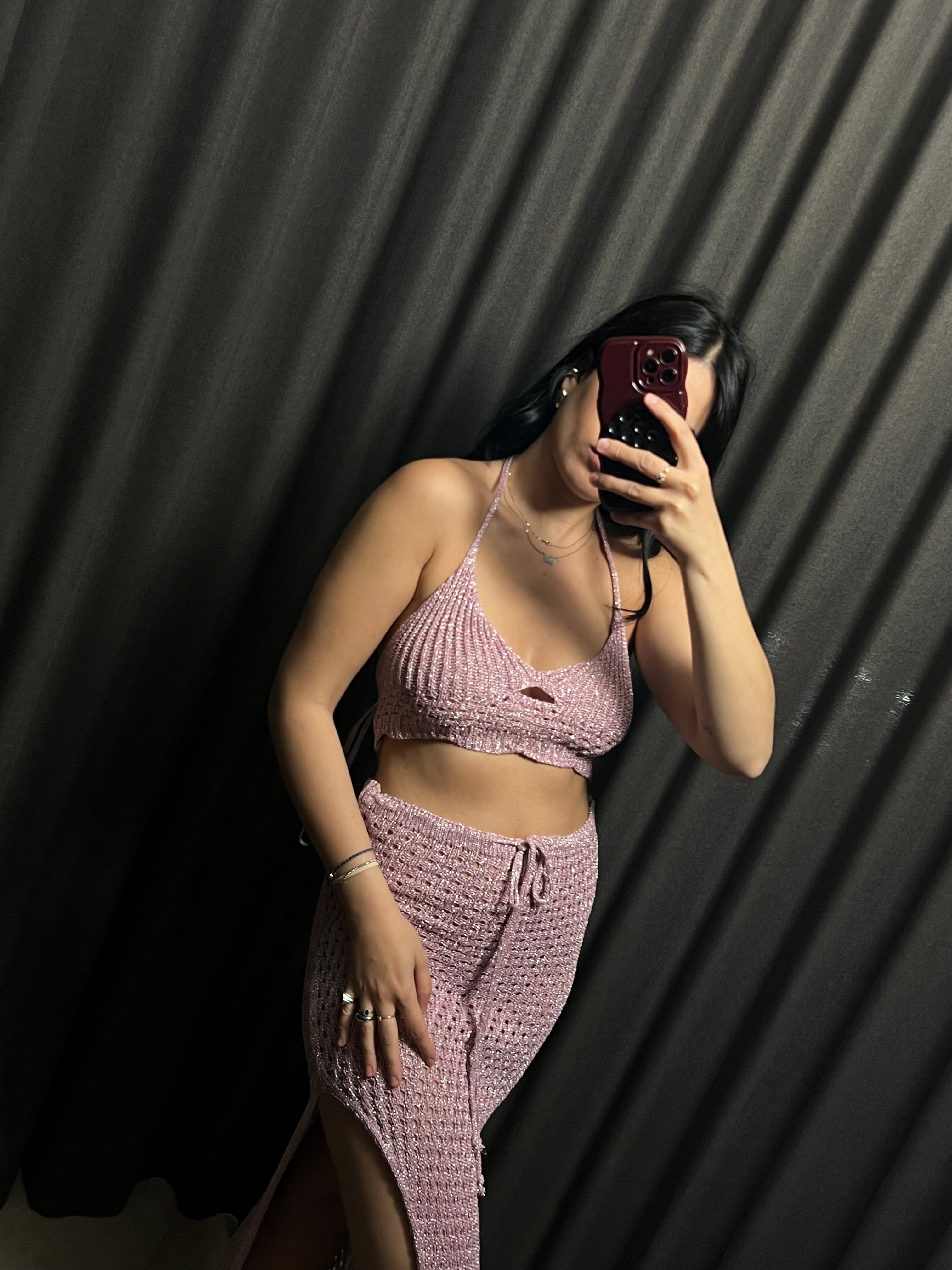 Coordinato filo top e gonna