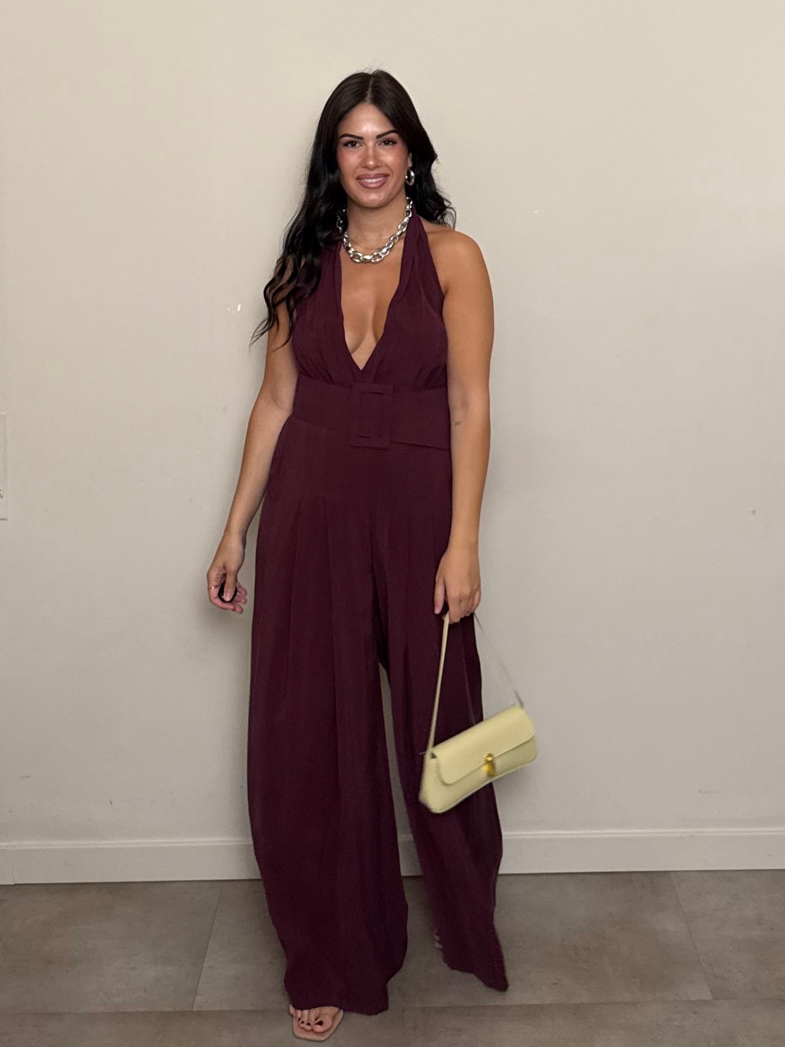 Jumpsuit Eleonora bordeaux