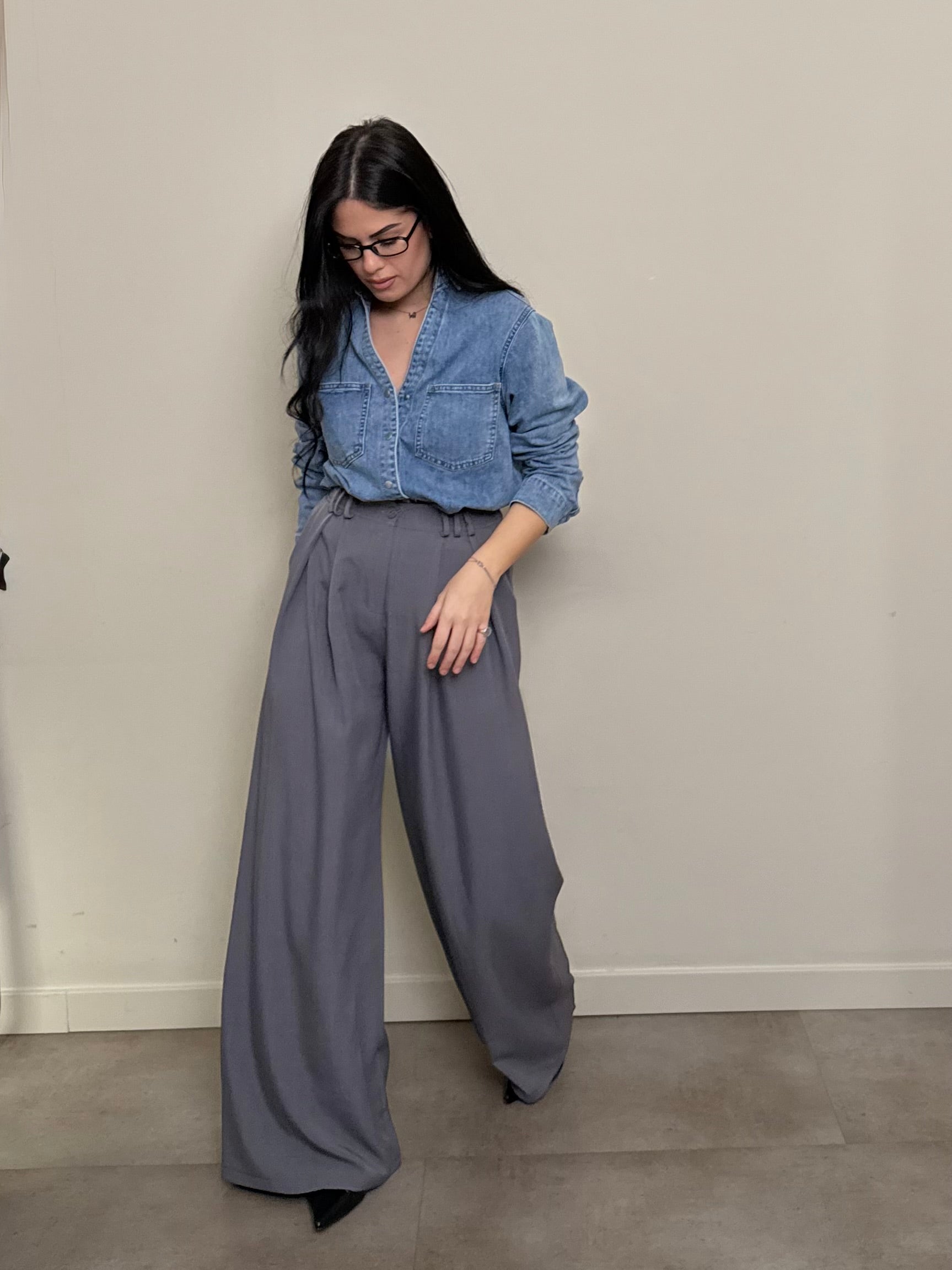 Pantalone ampio palazzo