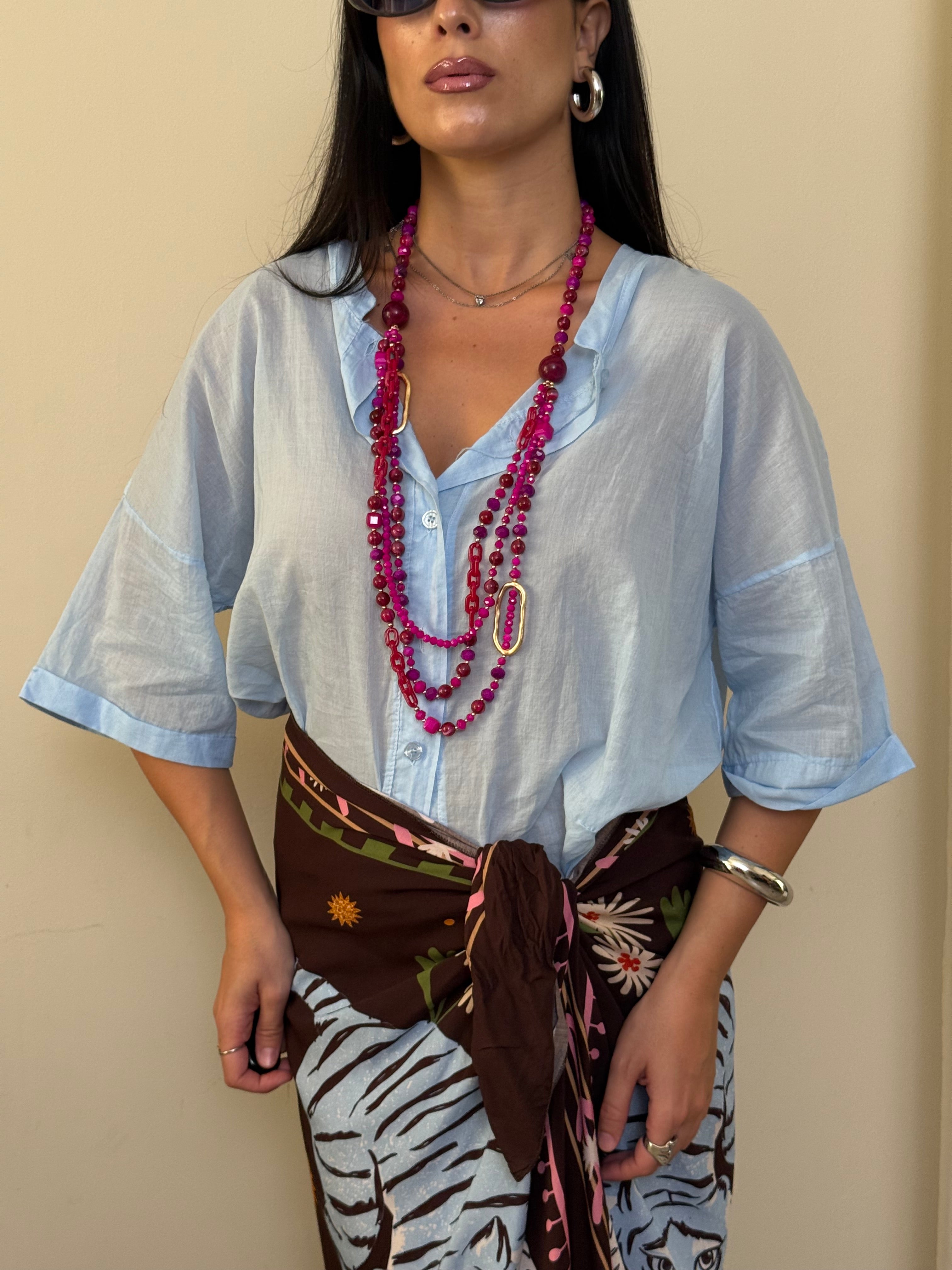 Camicia cotone azzurro