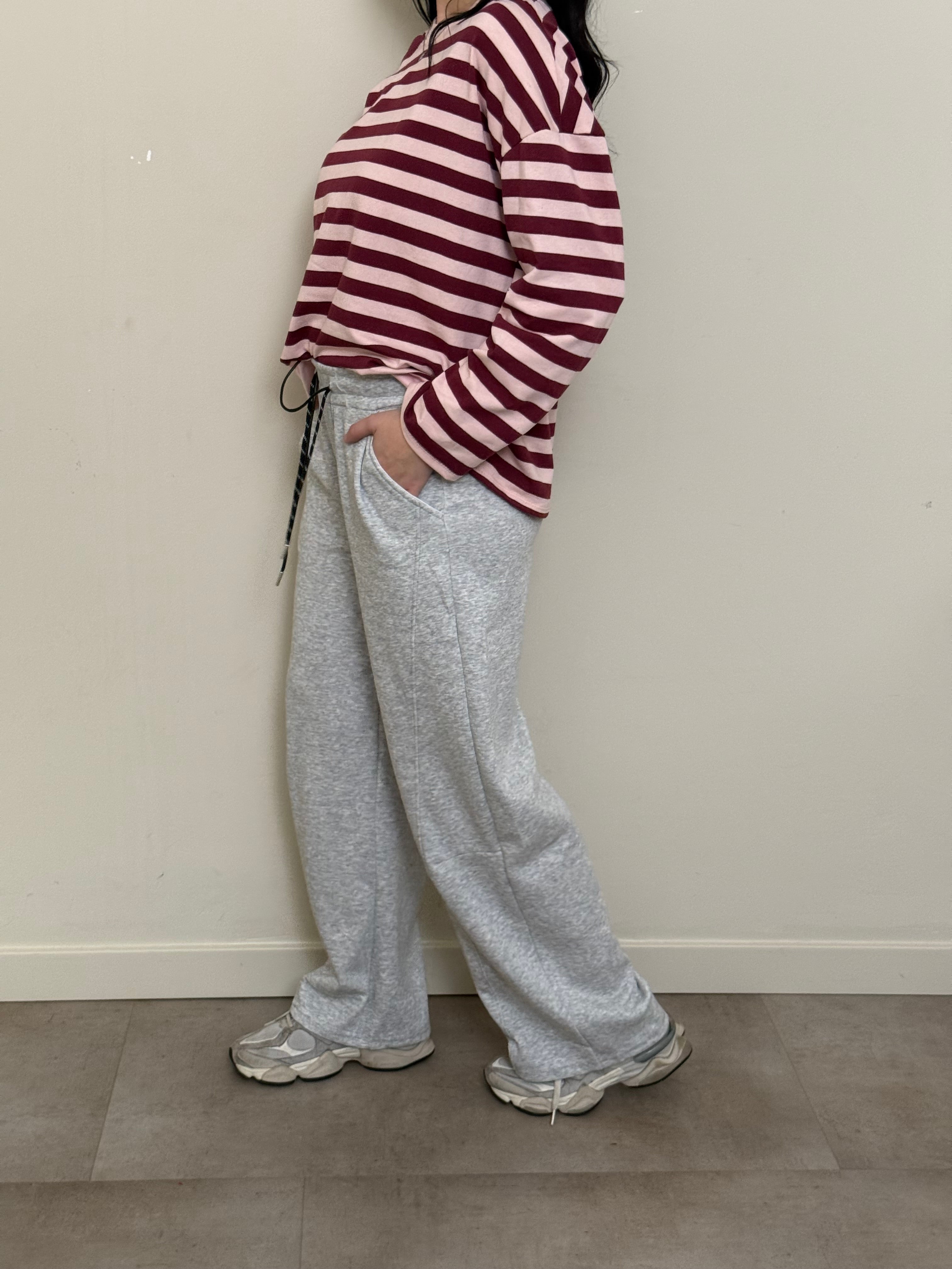 Pantalone tuta grigio