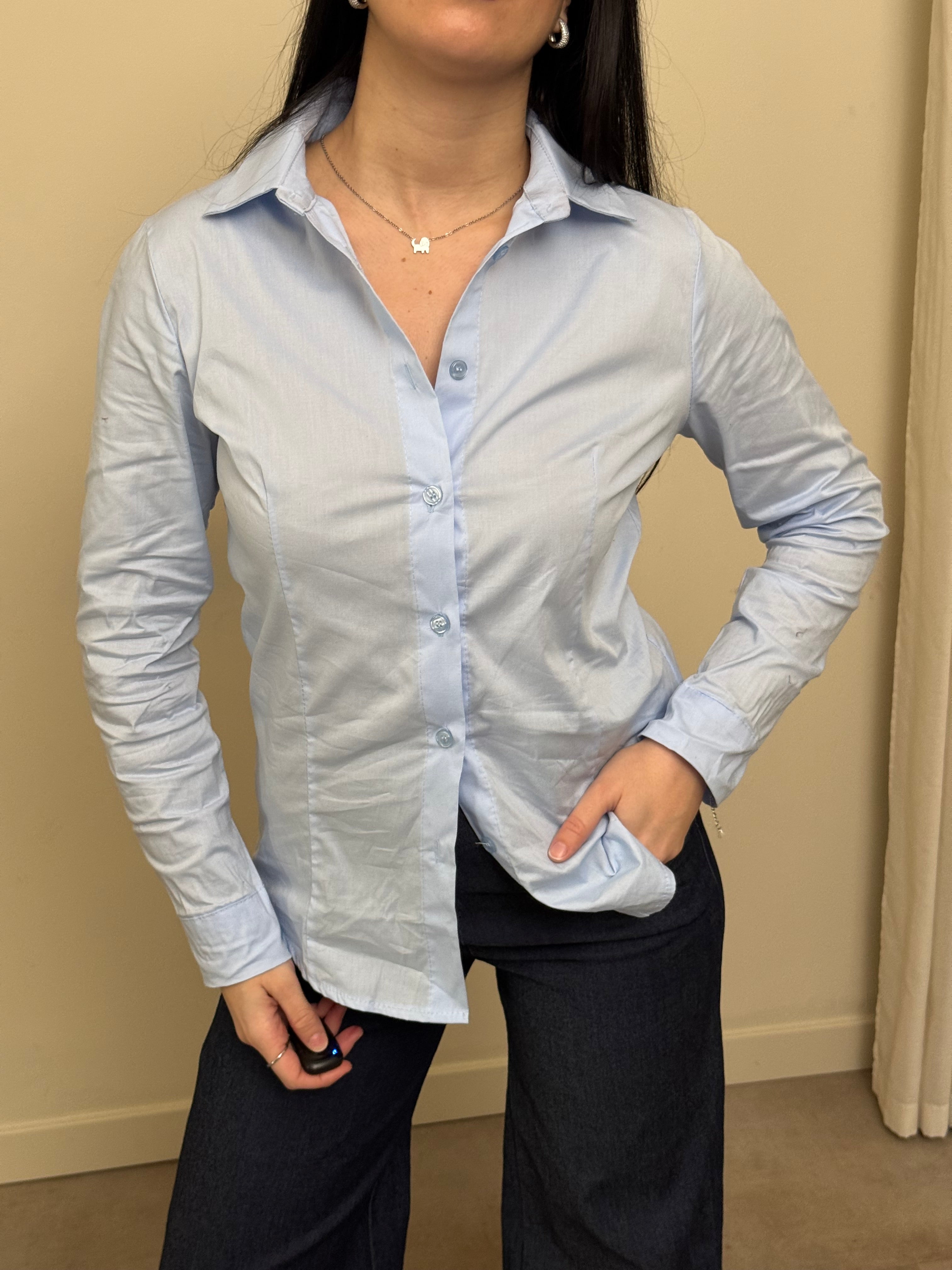 Camicia 100% cotone slim