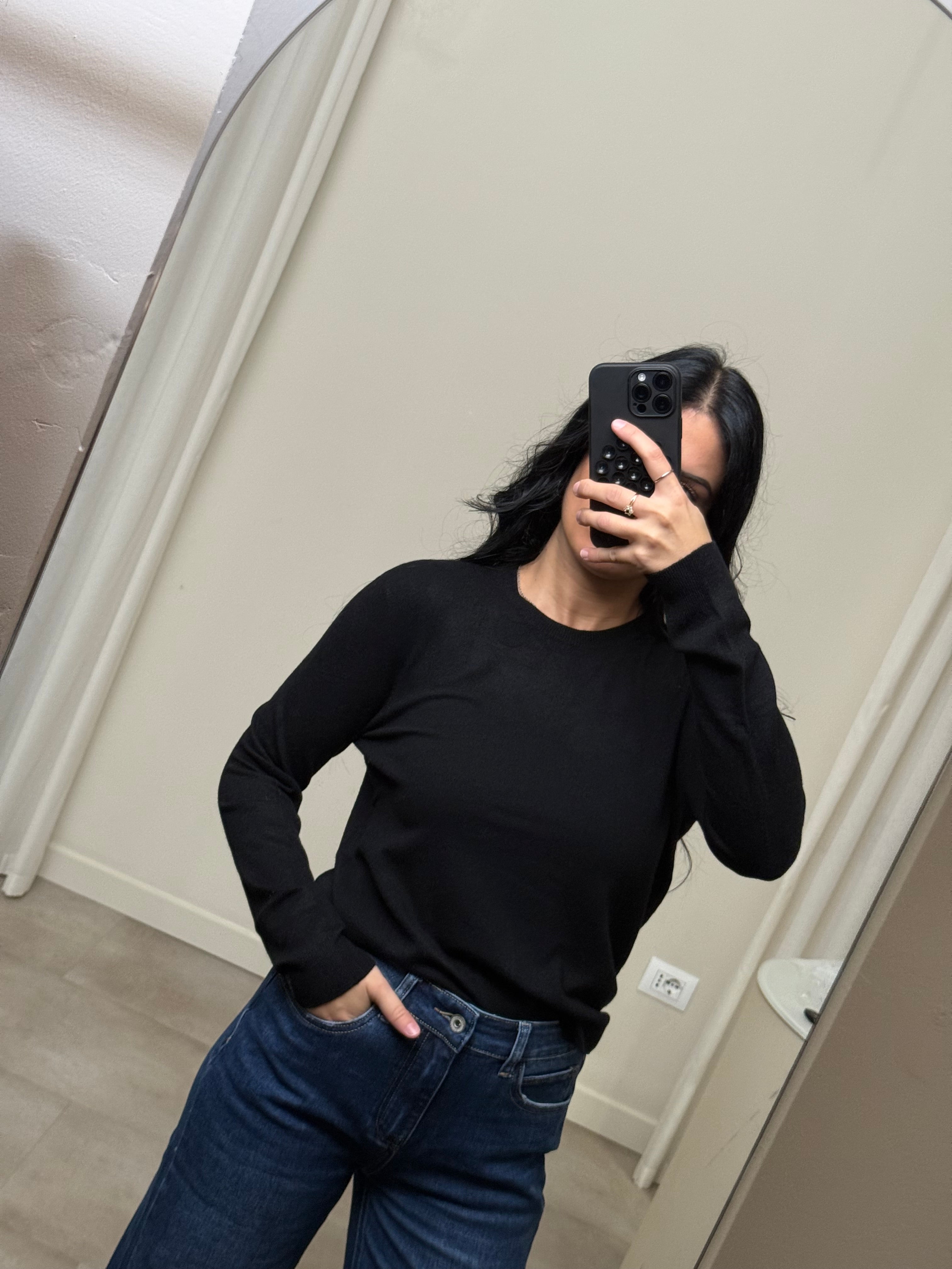 Maglia angora e lana