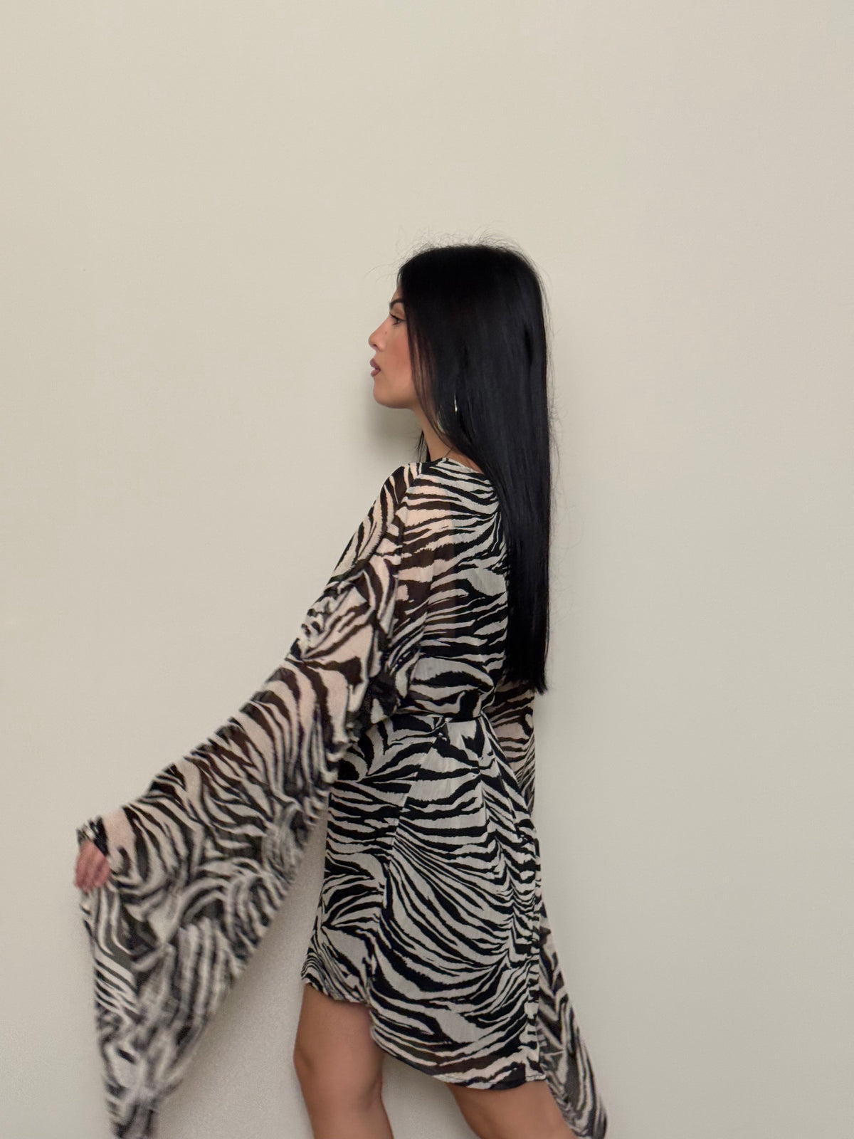 Mini dress Lumina zebrato