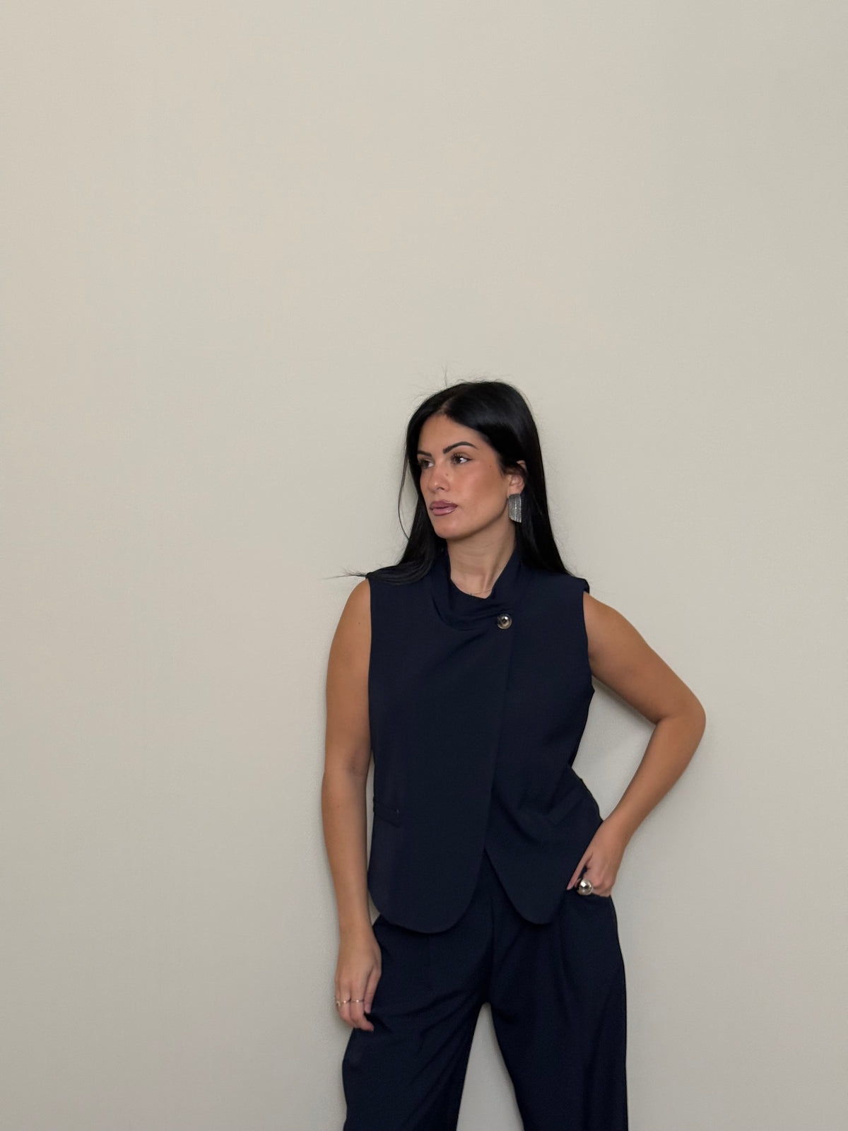 Tailleur gilet blu