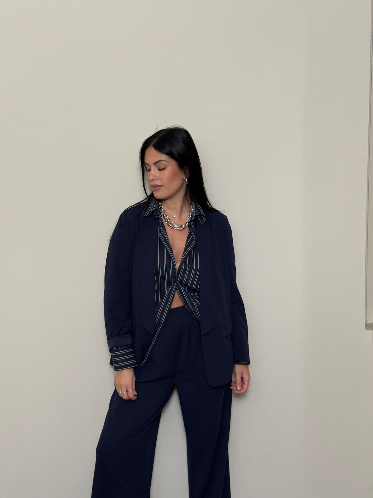 Tailleur basic blu