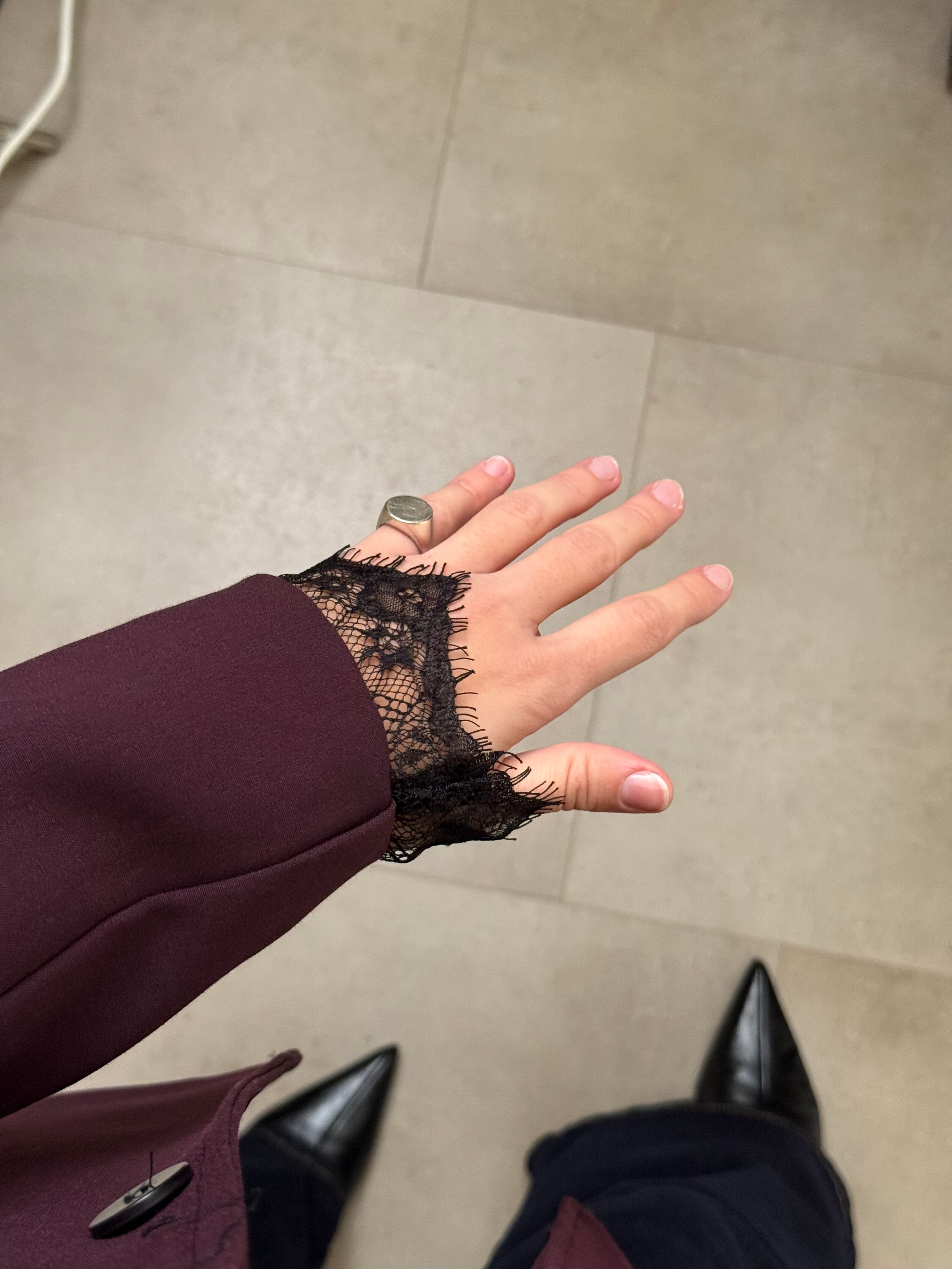 Blazer Lumina dettaglio pizzo