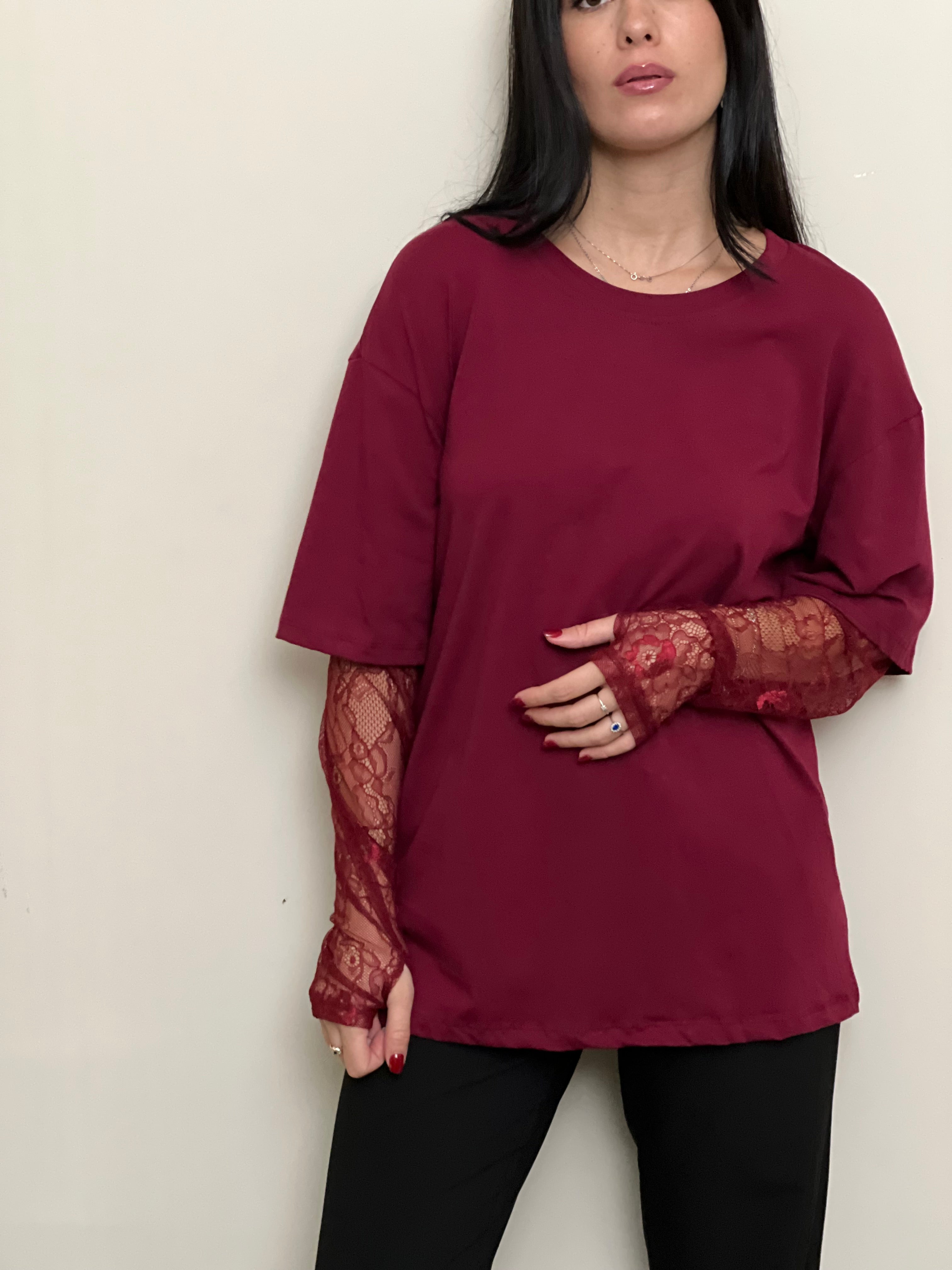 T-shirt pizzo