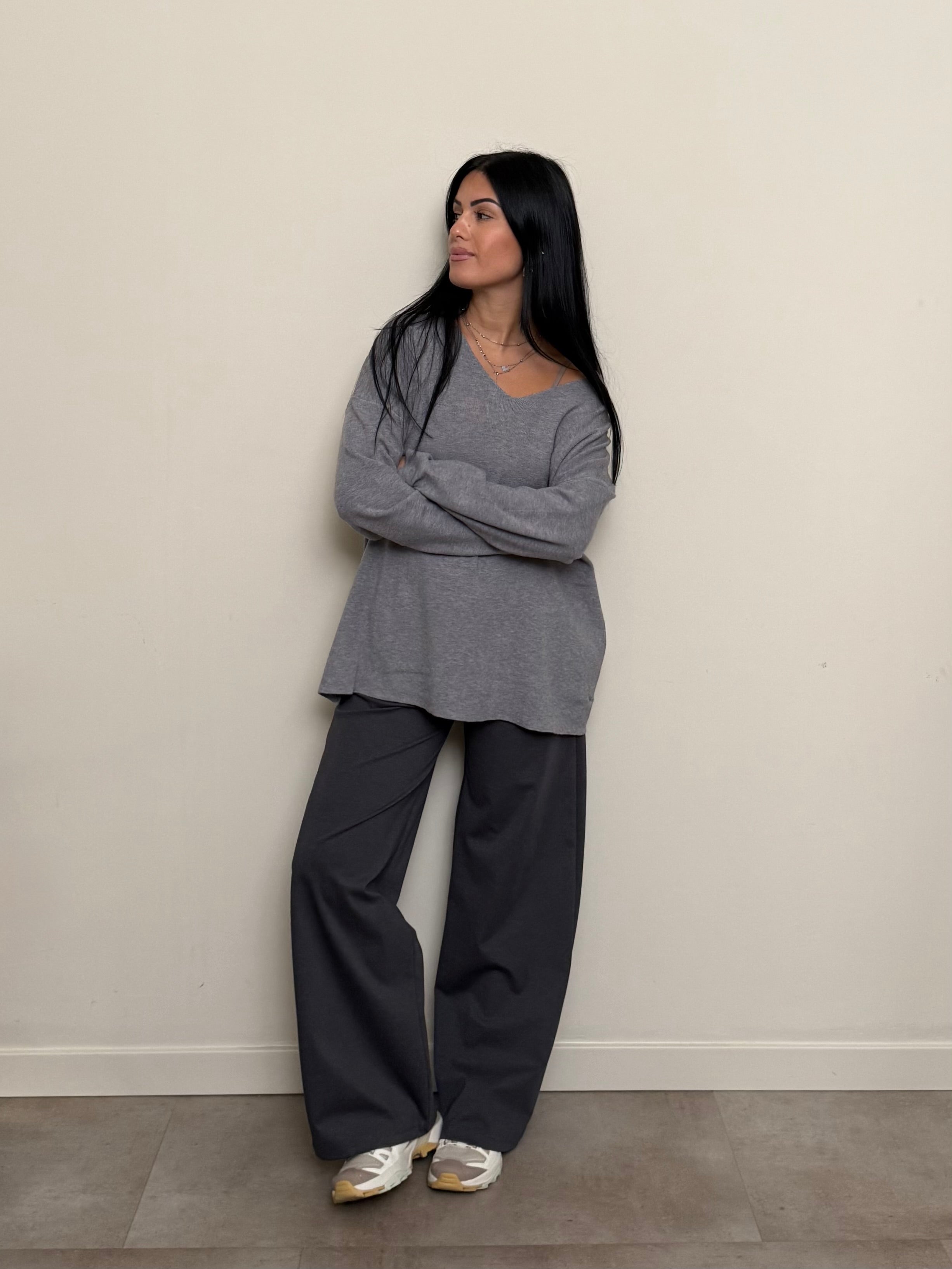Pantalone palazzo elasticizzato