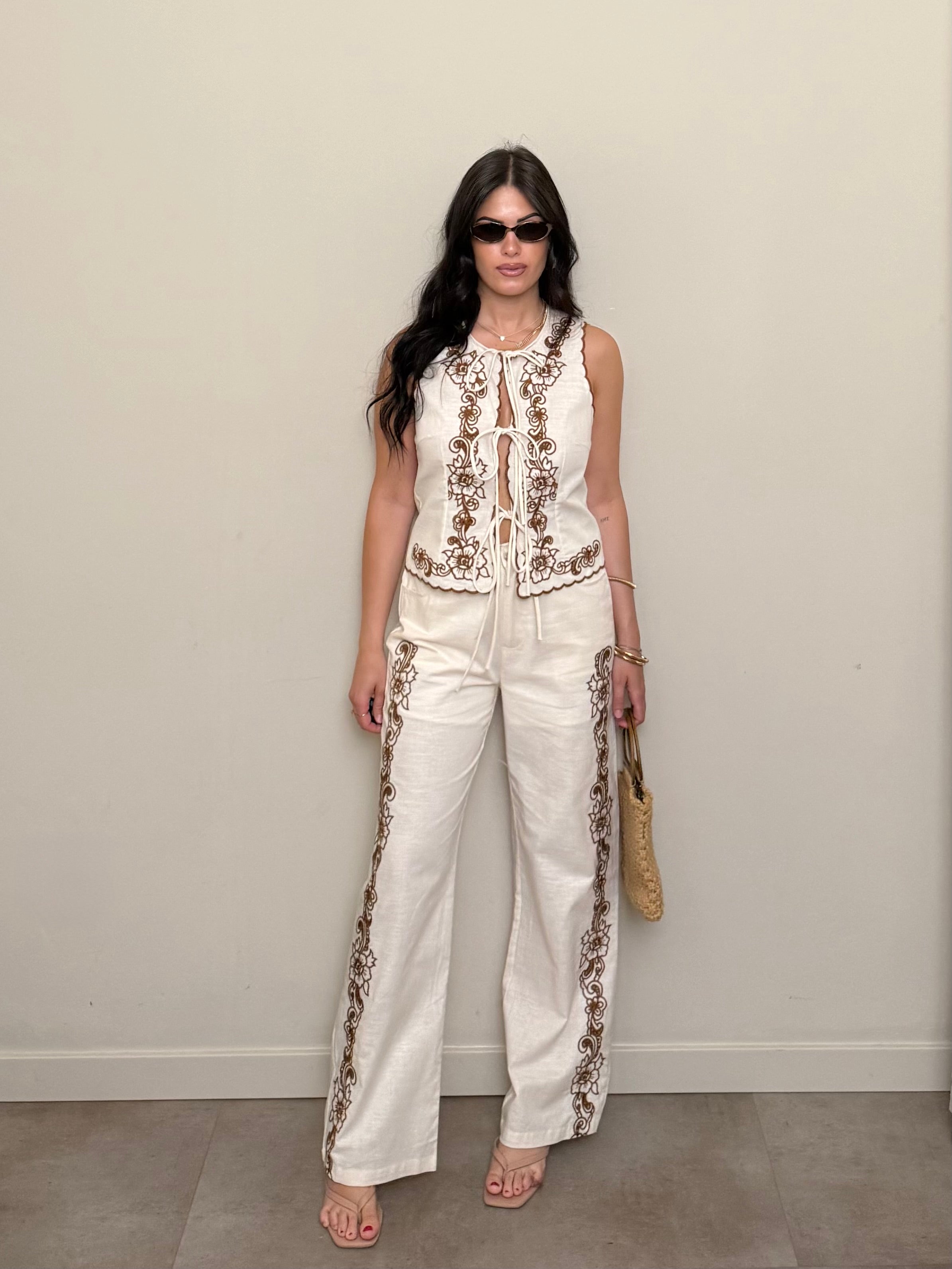 Coordinato panna gilet