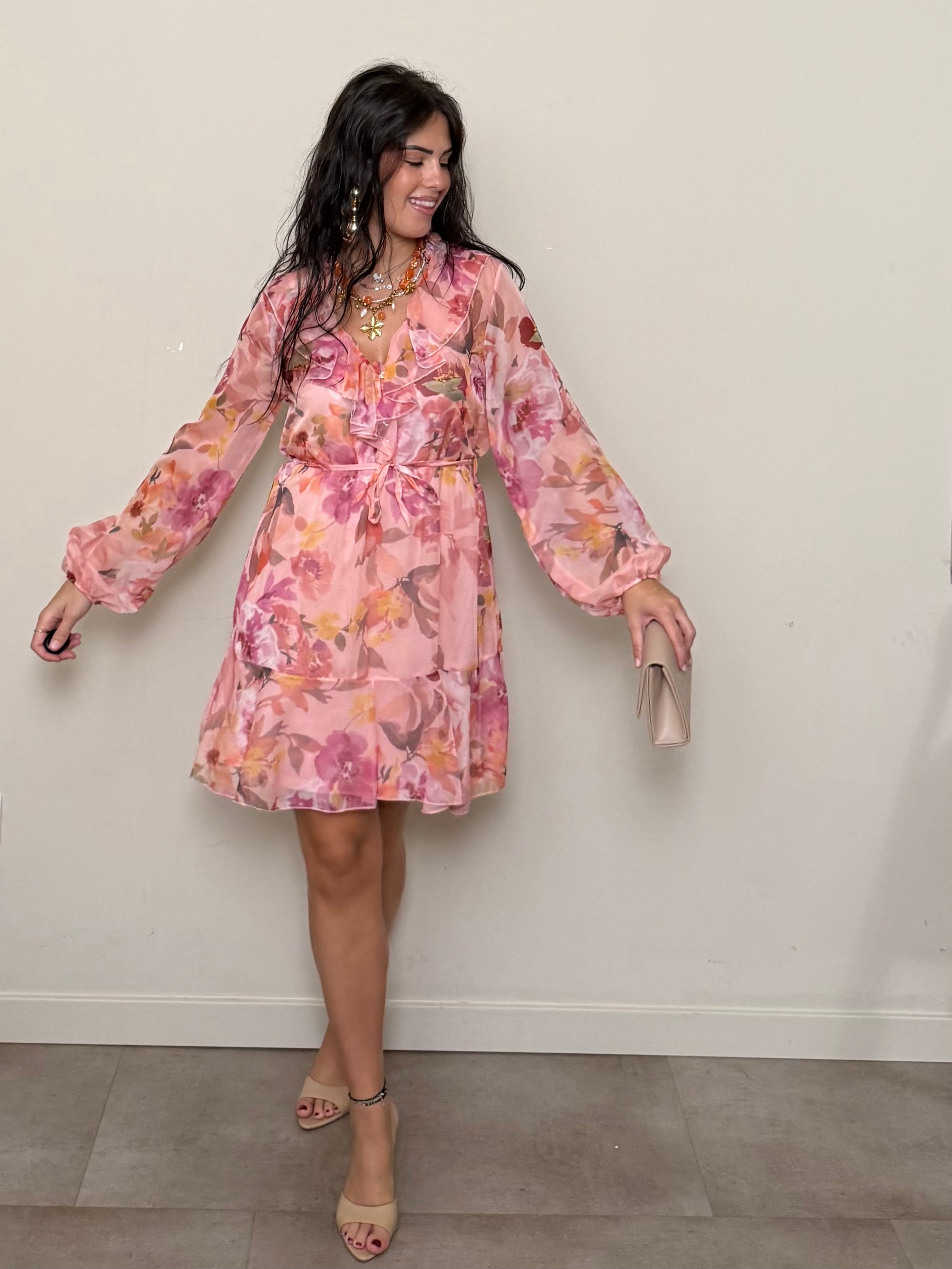 Mini dress a fiori