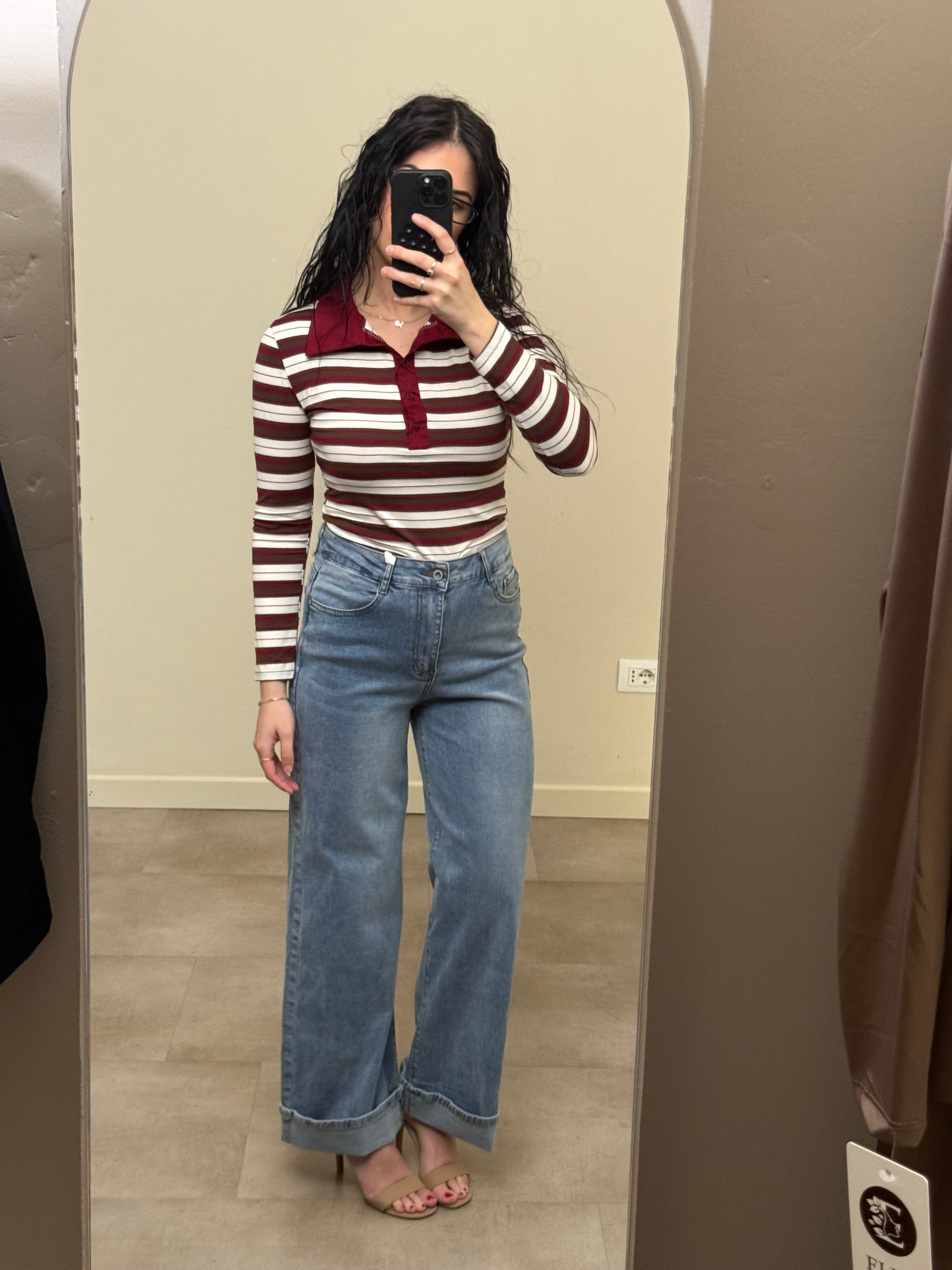 Jeans palazzo elasticizzato