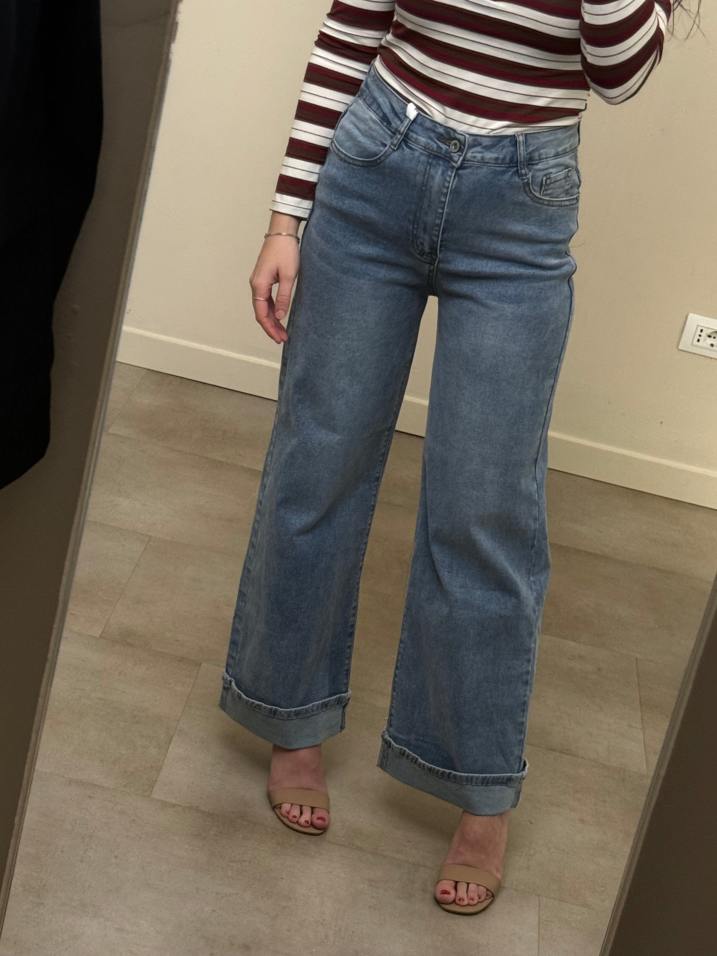 Jeans palazzo elasticizzato