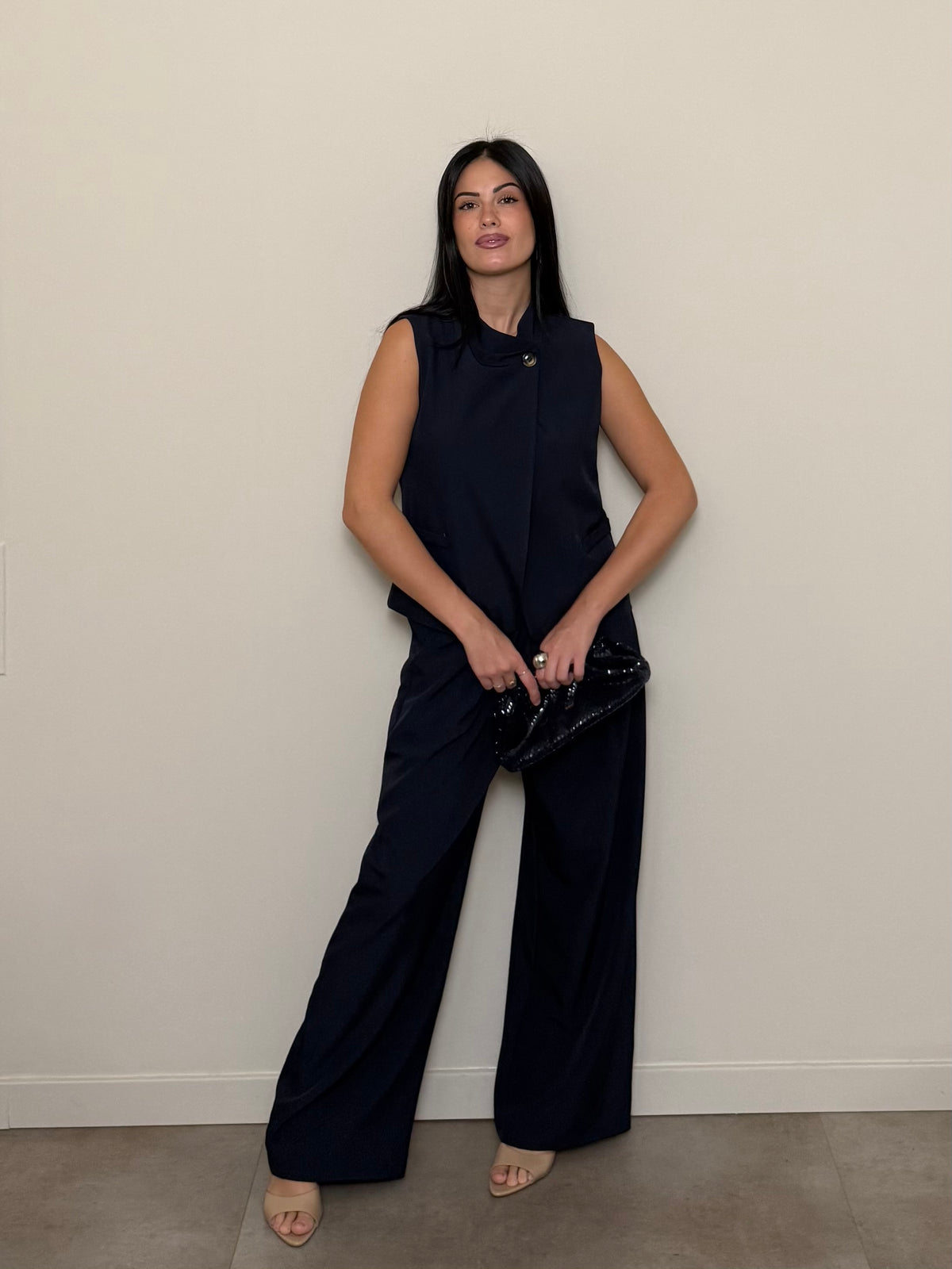 Tailleur gilet blu